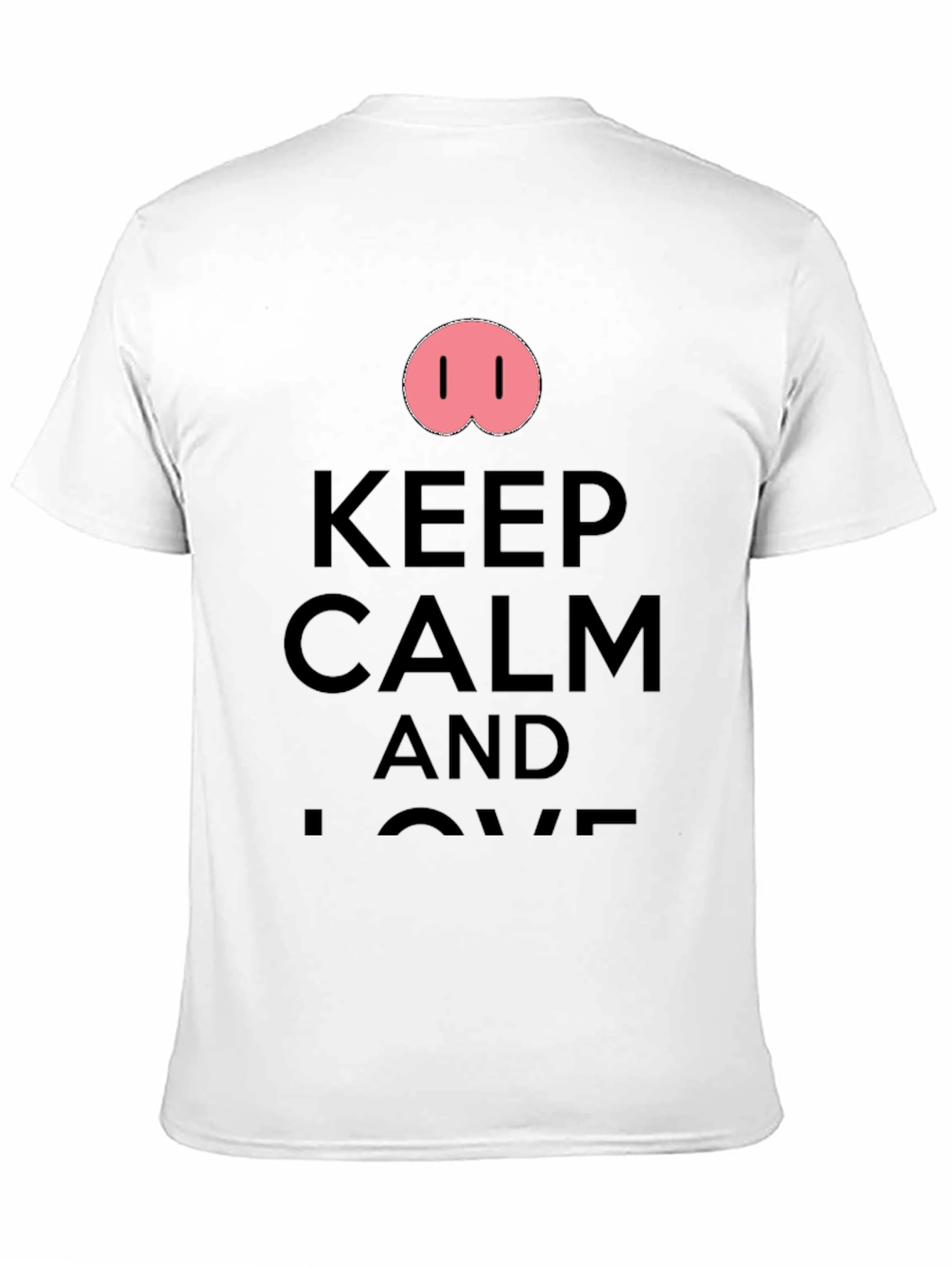 Keep Calm Pig Nose Graphic T-Shirt