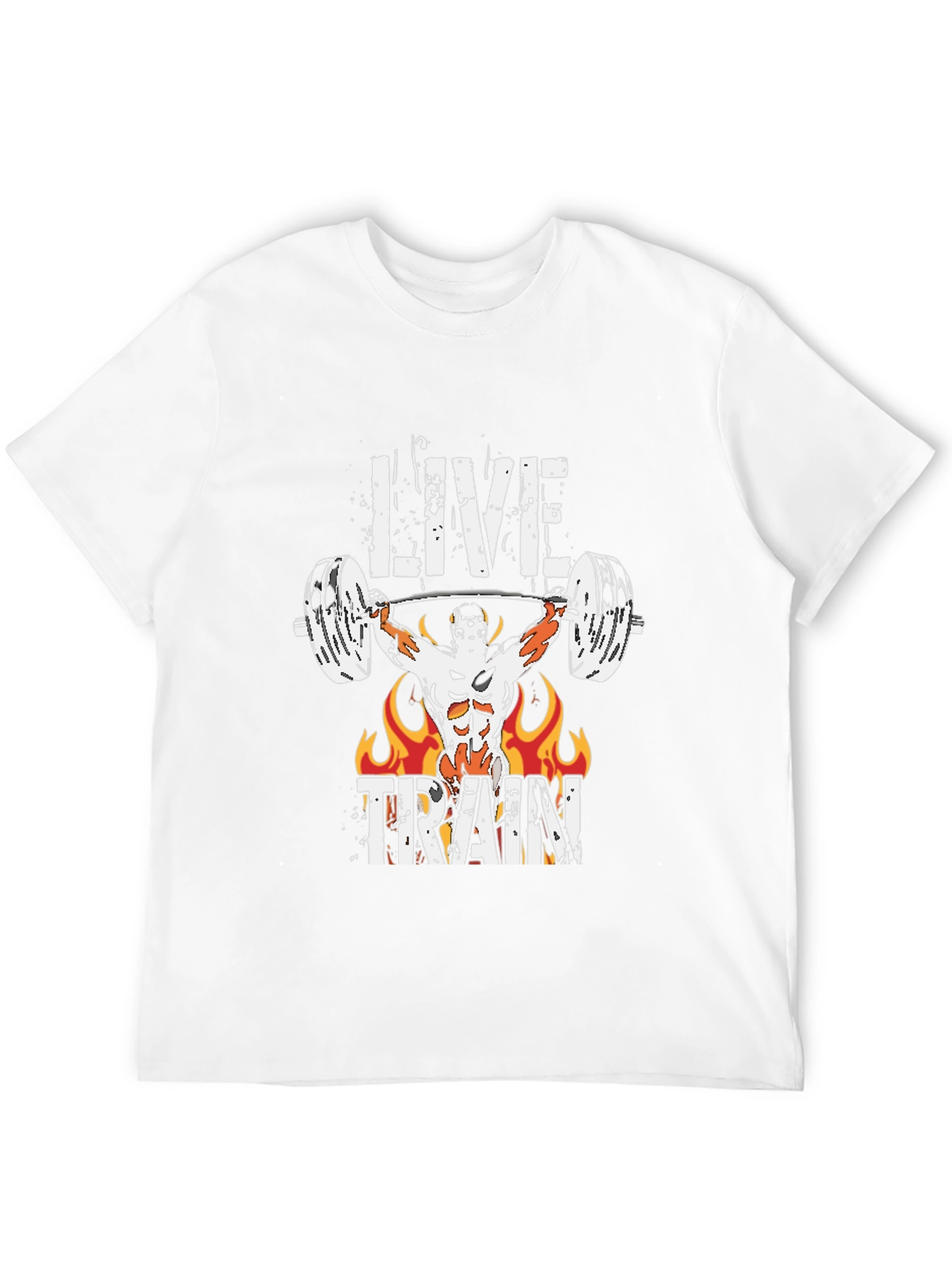 Live Train Graphic Tee - Fitness Motivation