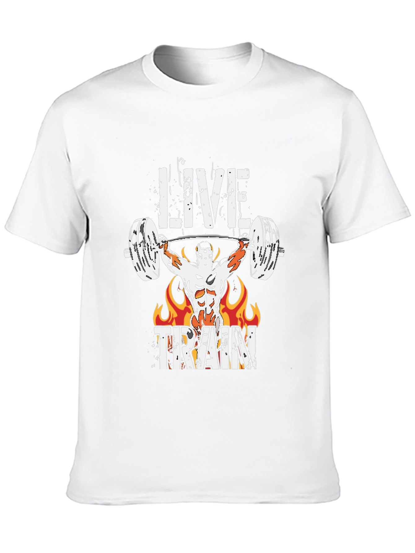 Live Train Graphic Tee - Fitness Motivation