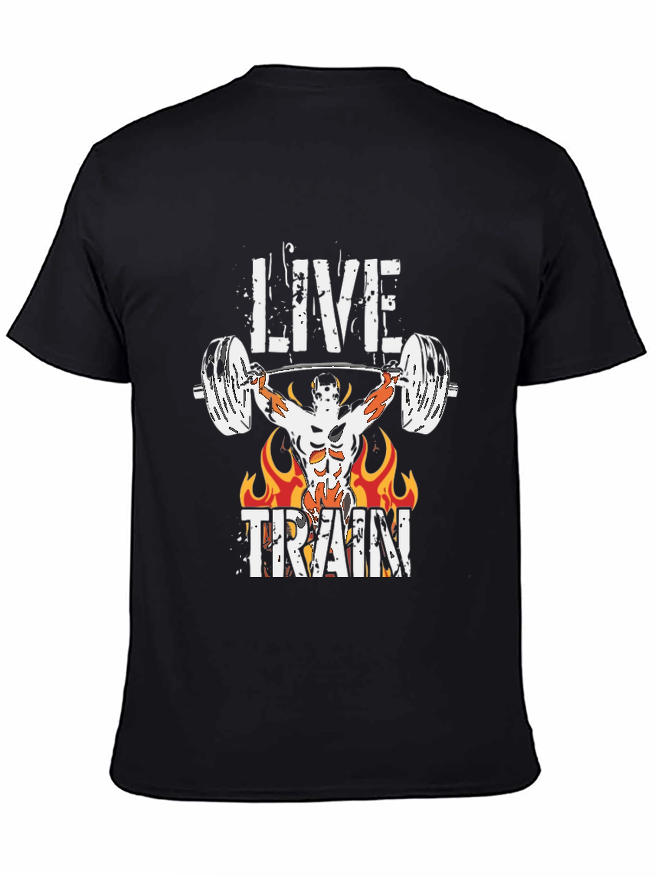 Live Train Graphic Tee - Fitness Motivation