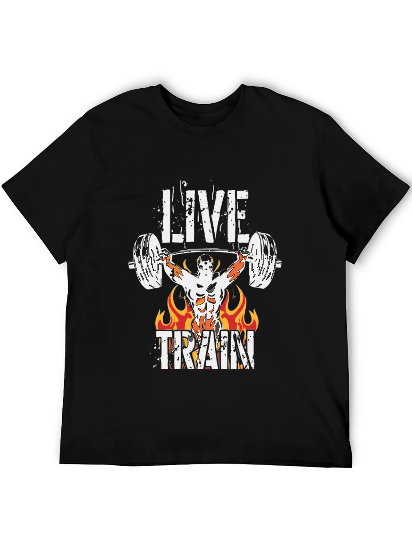 Live Train Graphic Tee - Fitness Motivation