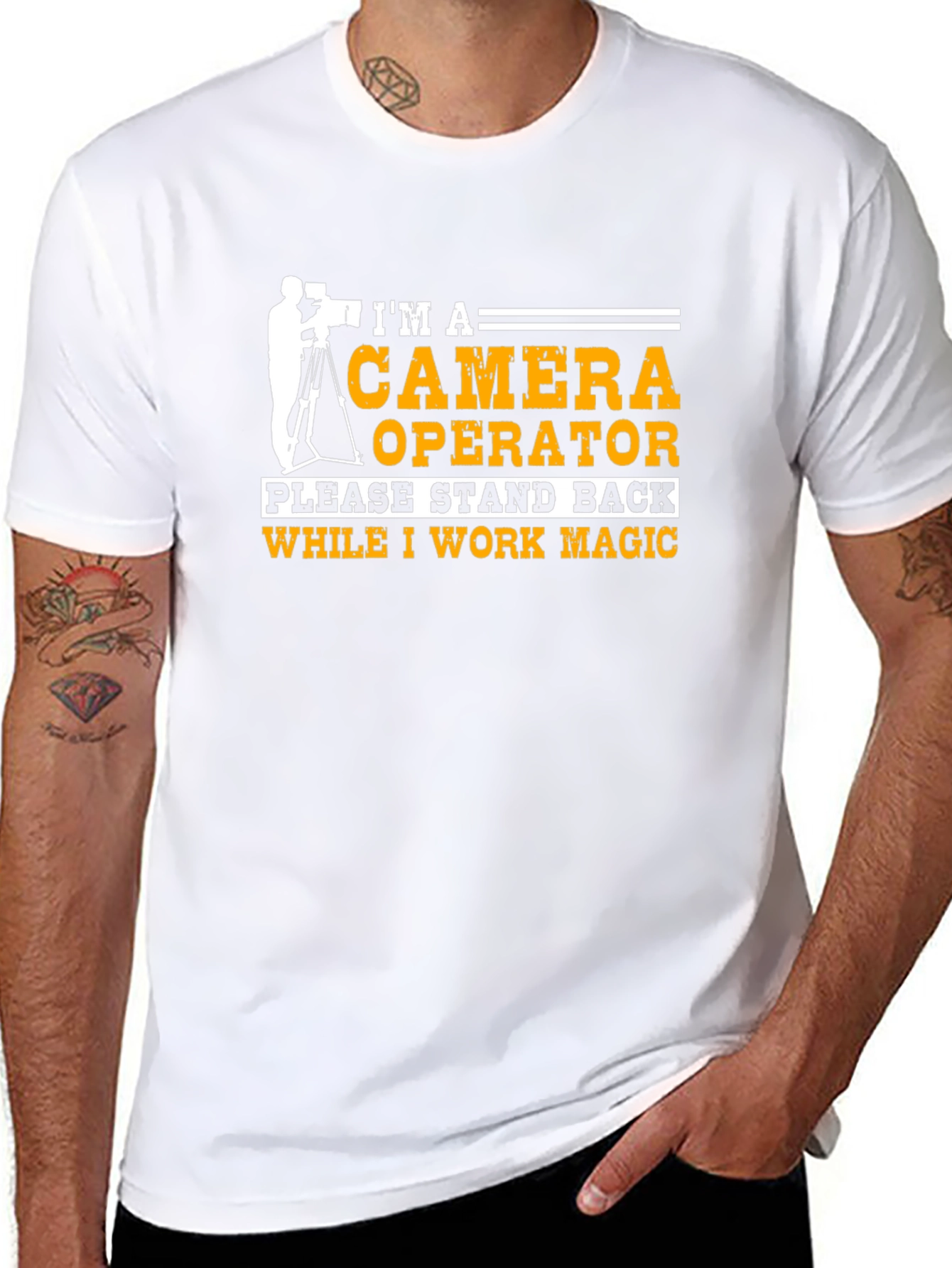 Camera Operator T-Shirt - Work Magic Design