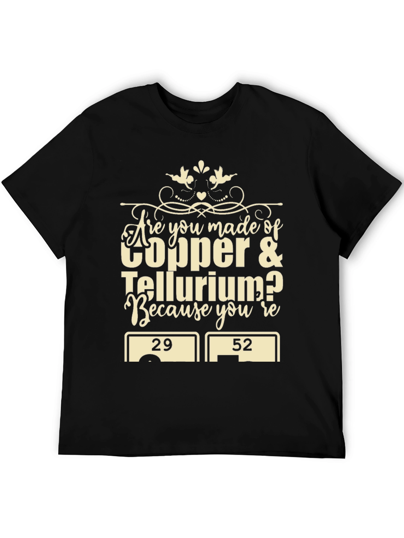 Chemistry Humor T-Shirt: Copper & Tellurium Pun Tee