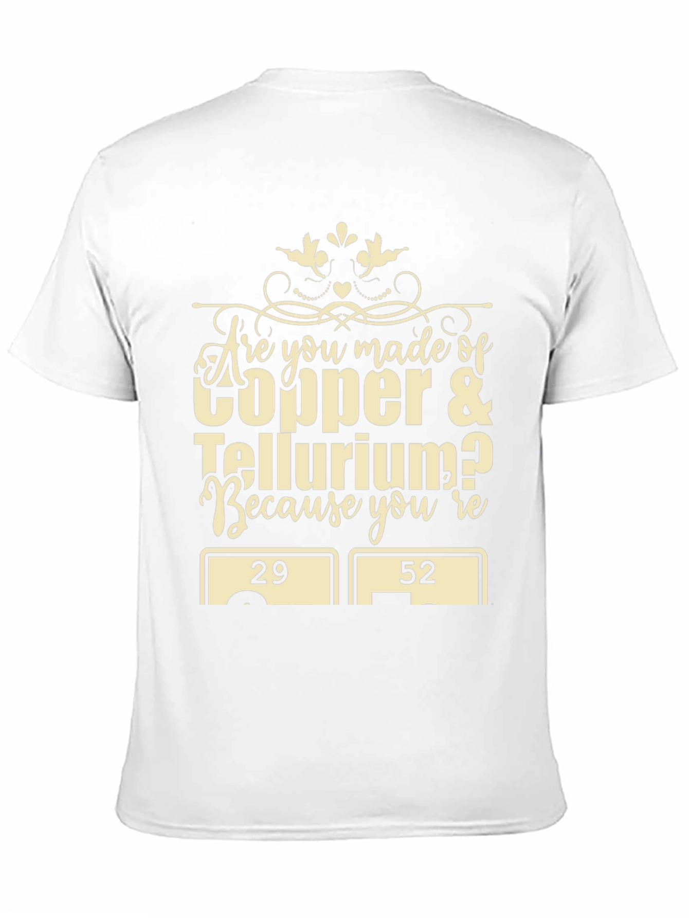 Chemistry Humor T-Shirt: Copper & Tellurium Pun Tee