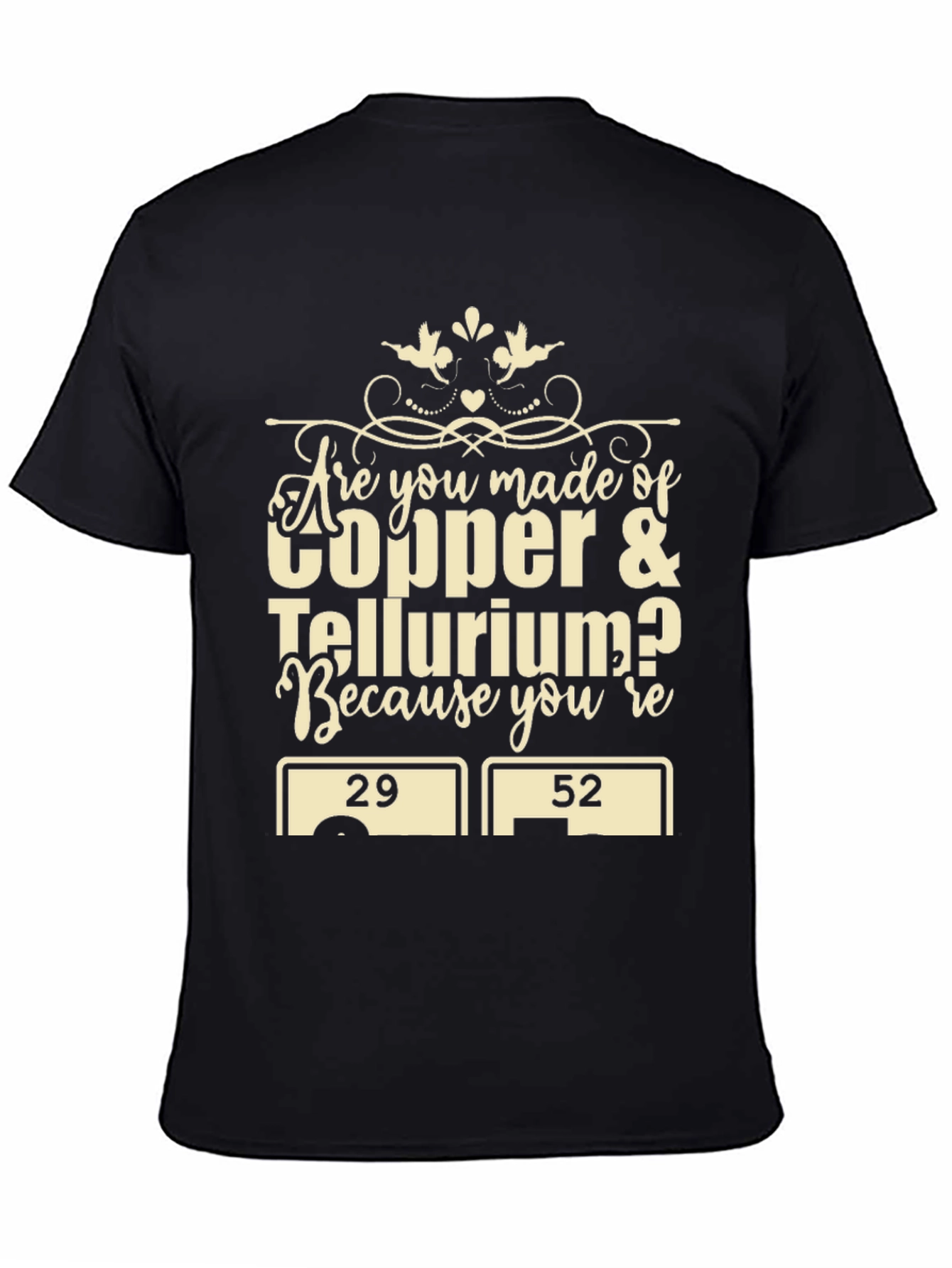 Chemistry Humor T-Shirt: Copper & Tellurium Pun Tee