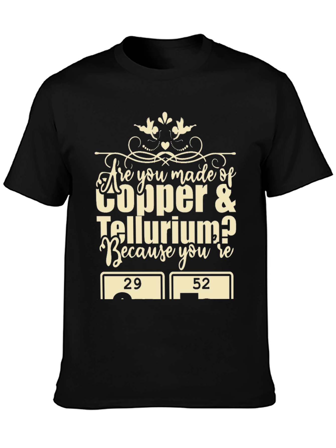 Chemistry Humor T-Shirt: Copper & Tellurium Pun Tee