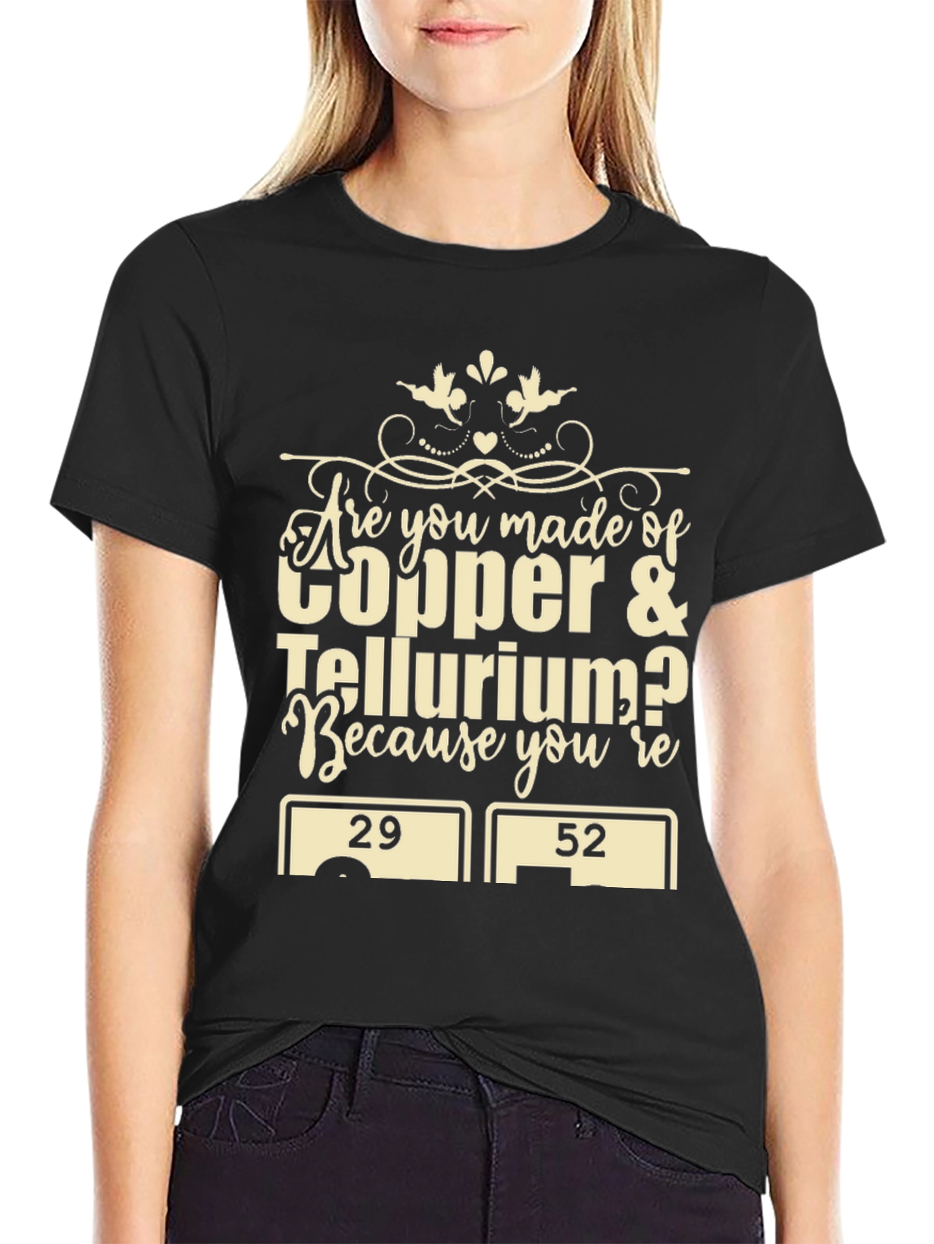 Chemistry Humor T-Shirt: Copper & Tellurium Pun Tee