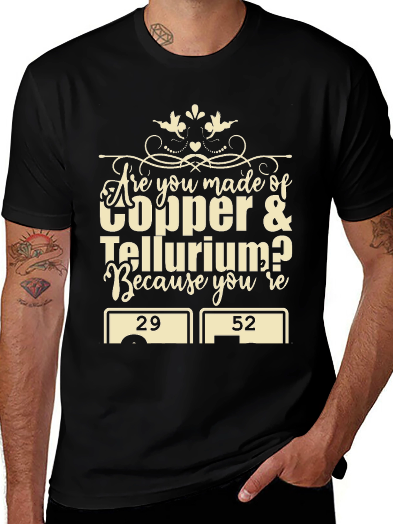 Chemistry Humor T-Shirt: Copper & Tellurium Pun Tee