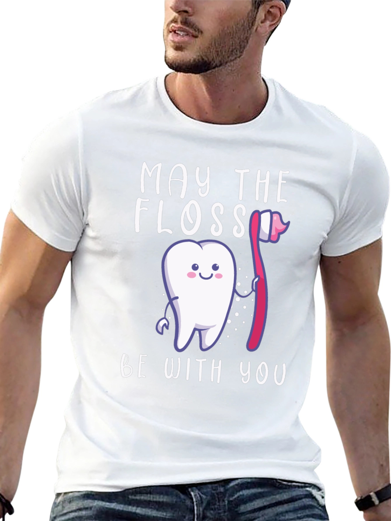 May The Floss Be With You Funny Dentist T-Shirt