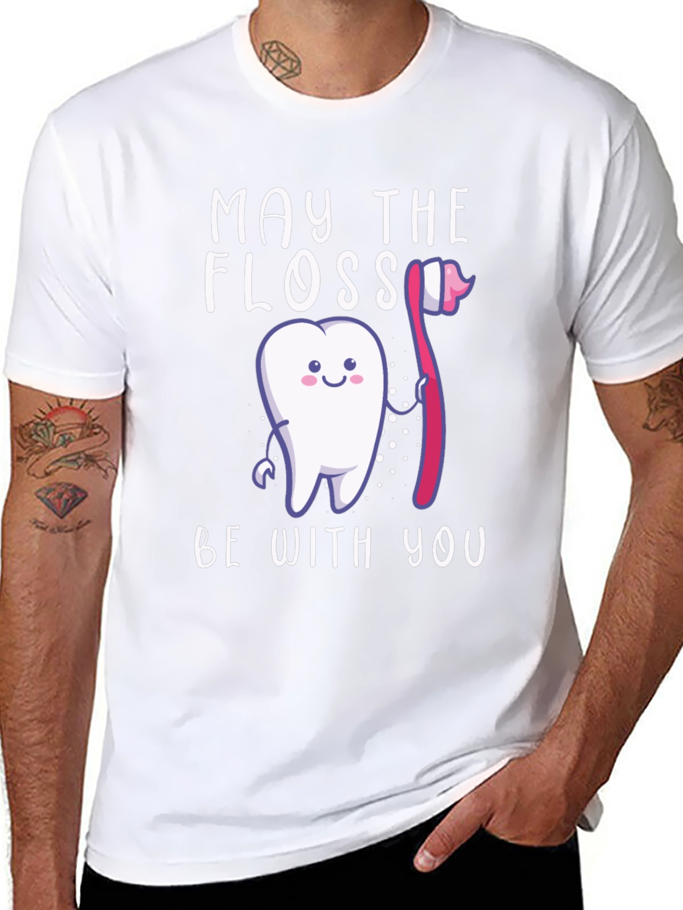 May The Floss Be With You Funny Dentist T-Shirt