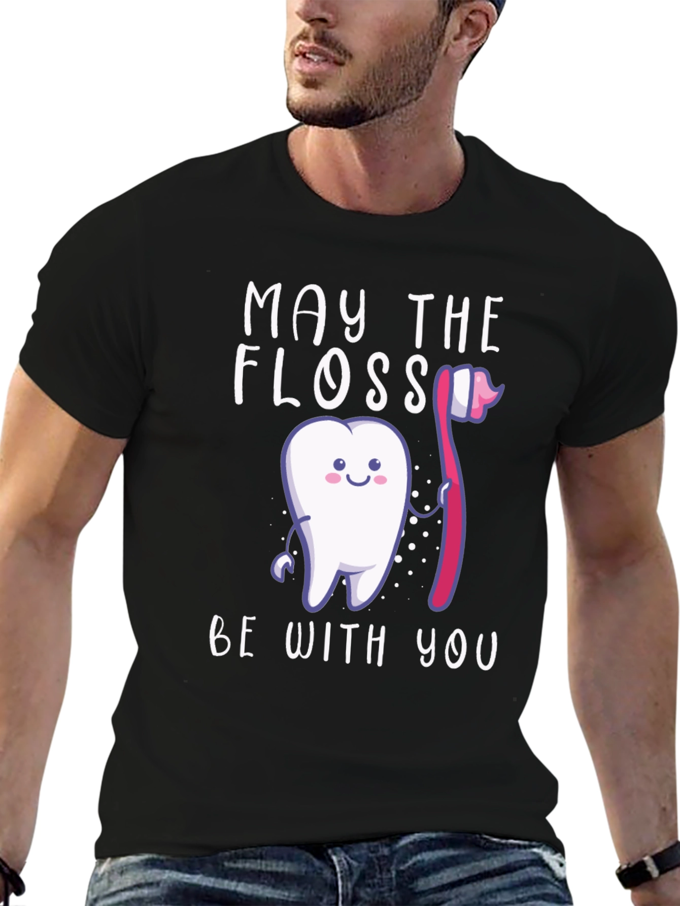 May The Floss Be With You Funny Dentist T-Shirt