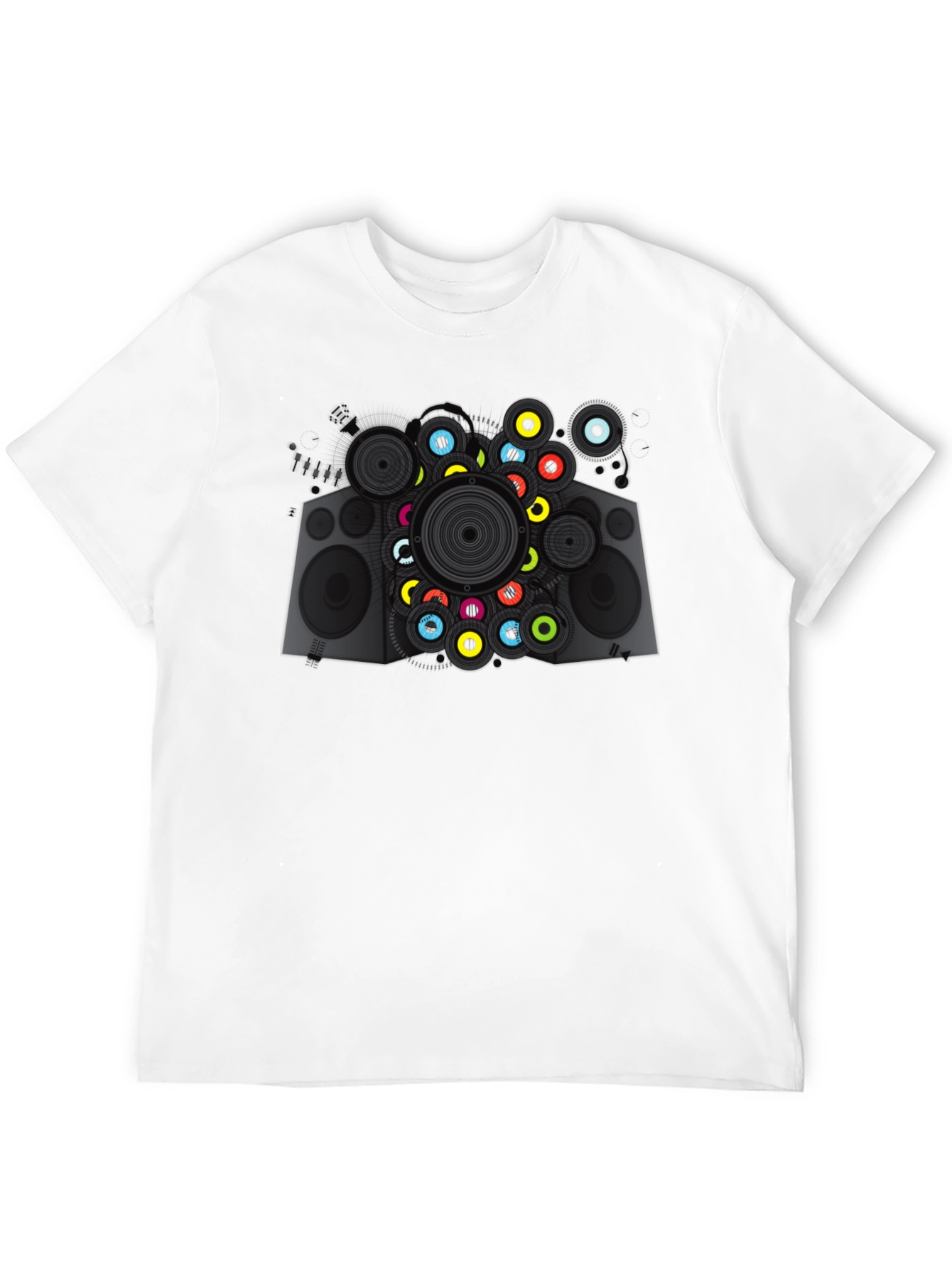 Cool Speaker Graphic Tee - Modern Music Lover T-Shirt
