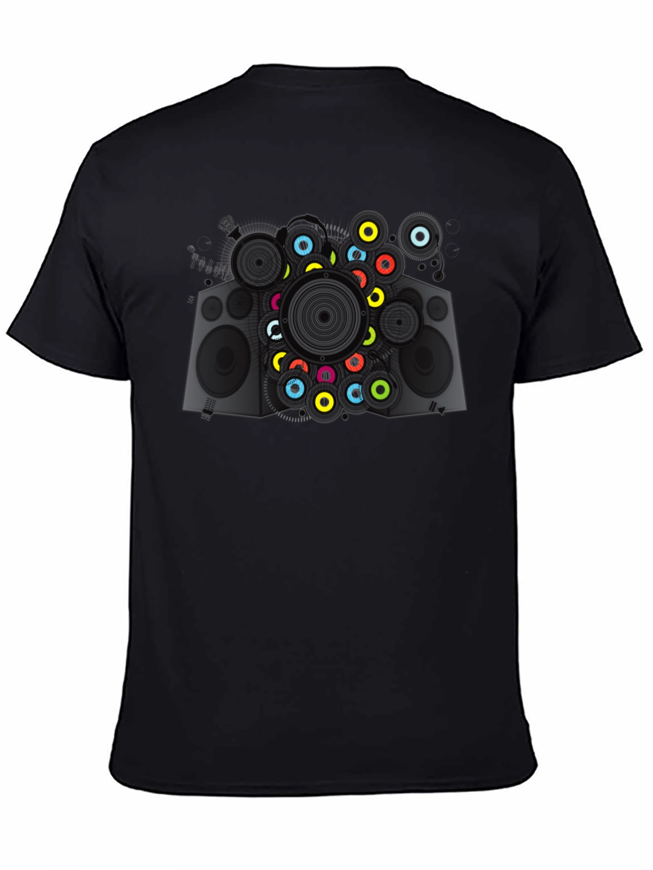 Cool Speaker Graphic Tee - Modern Music Lover T-Shirt
