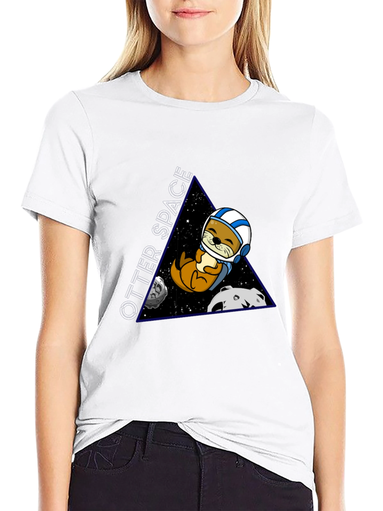 Otter Space T-Shirt - Astronaut Otter Design