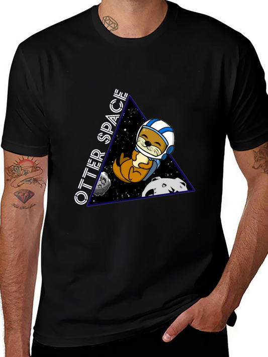 Otter Space T-Shirt - Astronaut Otter Design