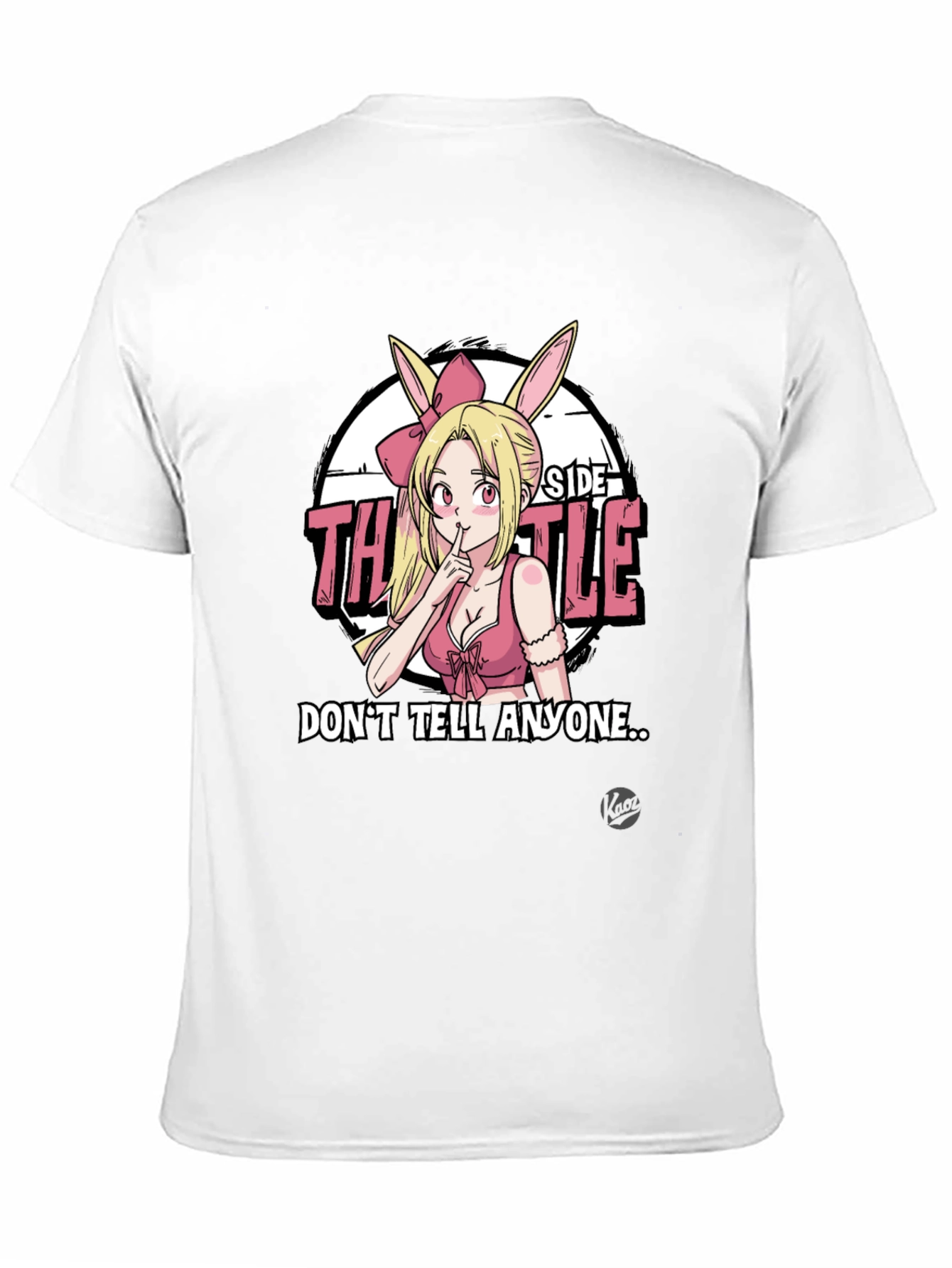 Anime Bunny Girl Graphic Tee - Dont Tell Anyone...