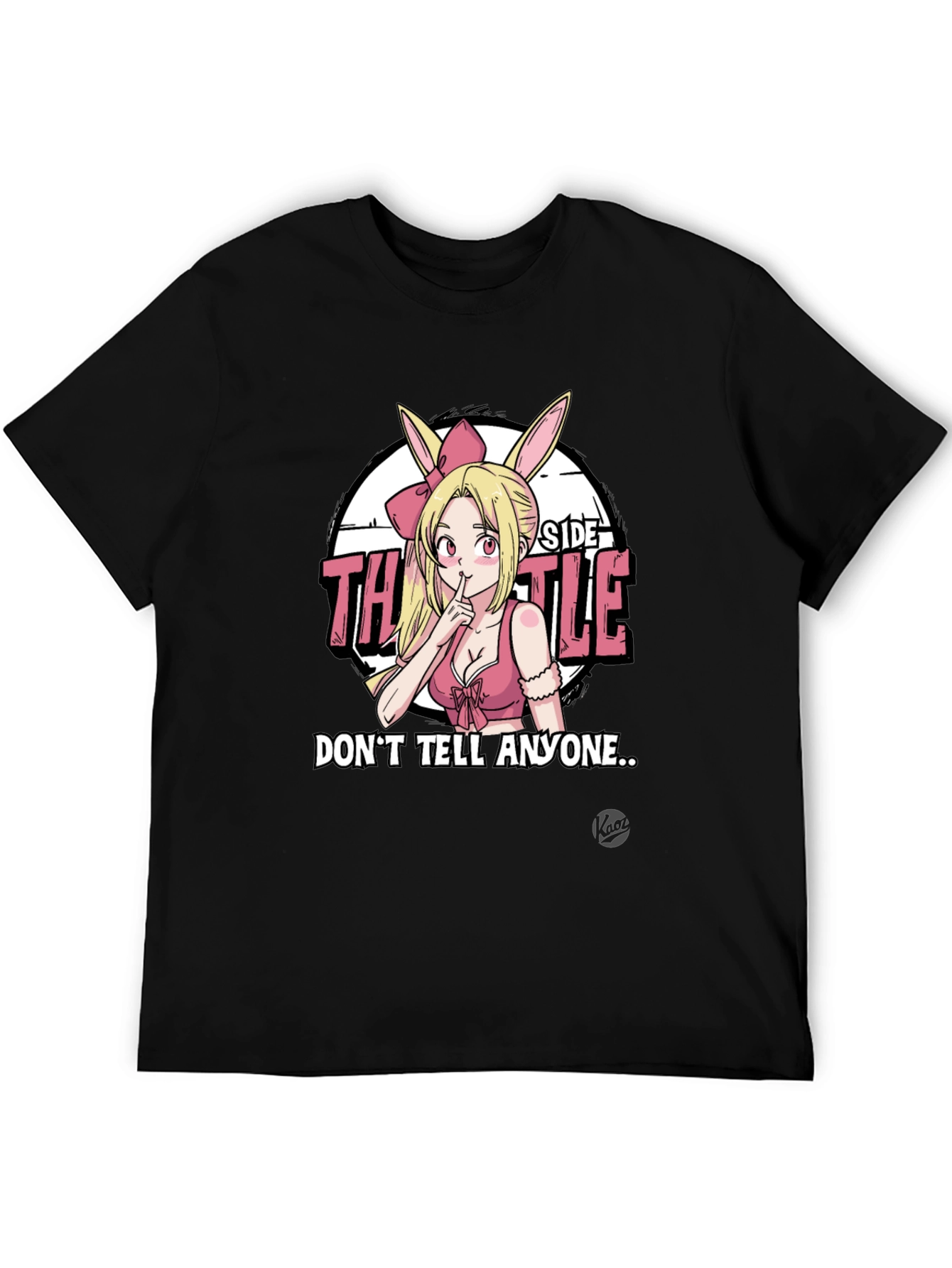 Anime Bunny Girl Graphic Tee - Dont Tell Anyone...