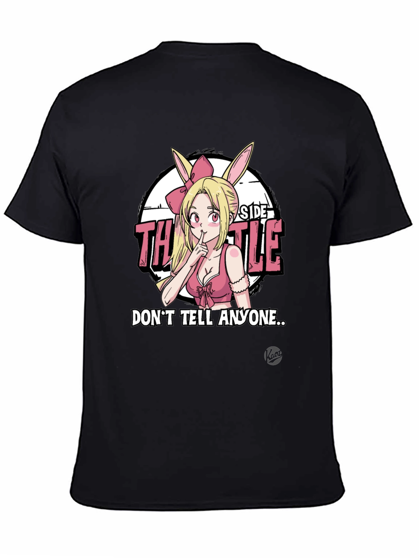 Anime Bunny Girl Graphic Tee - Dont Tell Anyone...