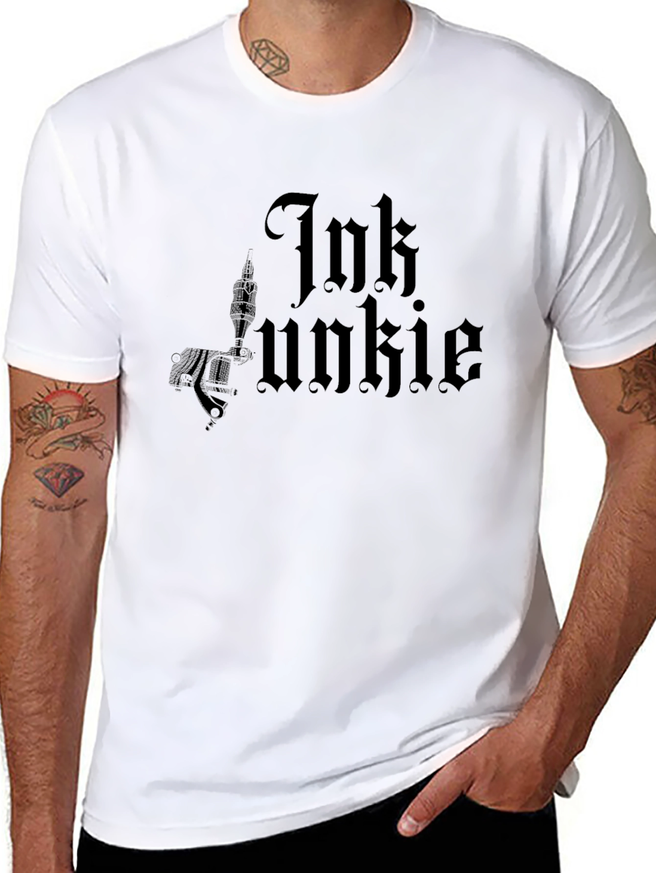 Ink Junkie Graphic Tee - Tattoo Lovers T-Shirt