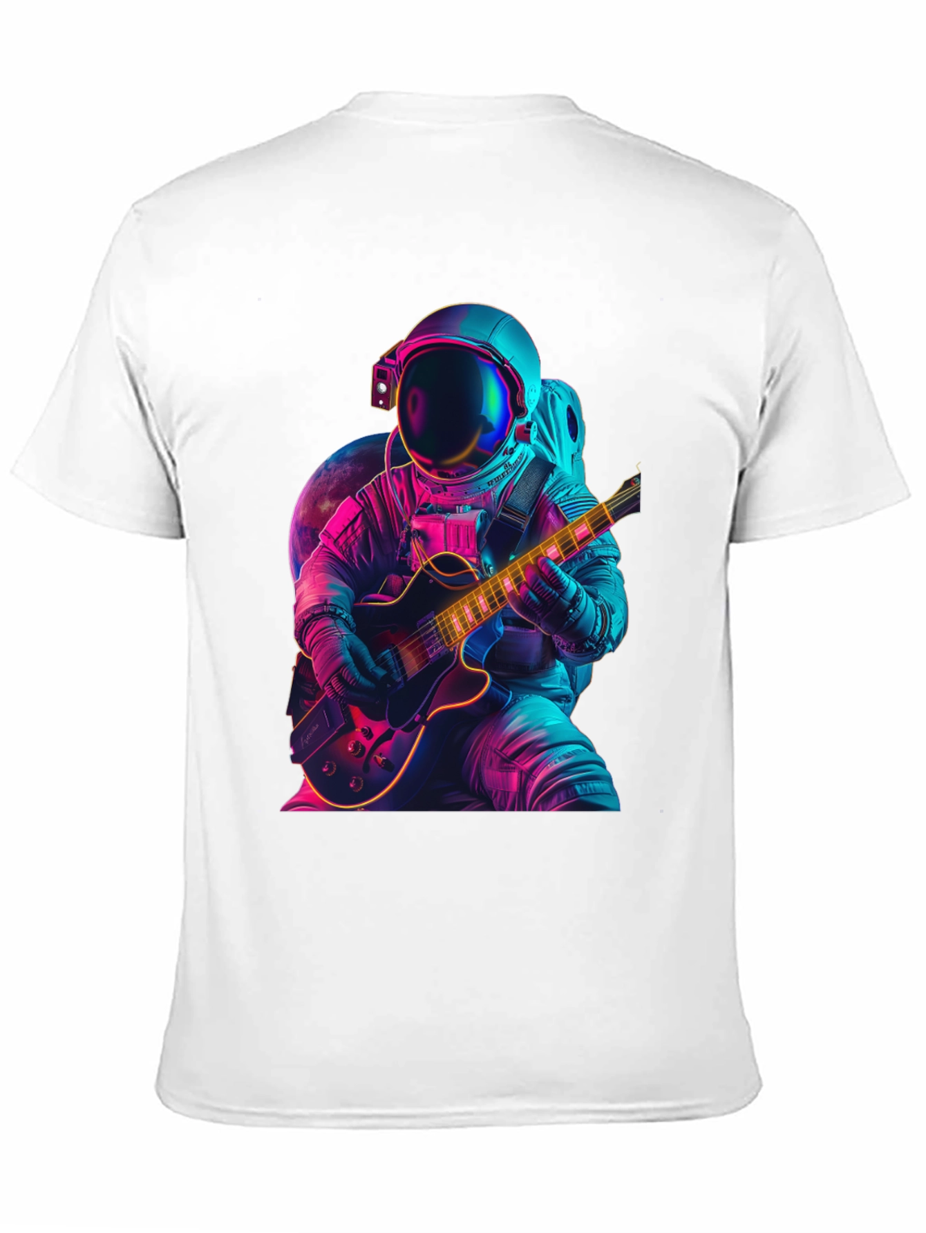 Astronaut Guitar Player T-Shirt - Space Rocker Tee