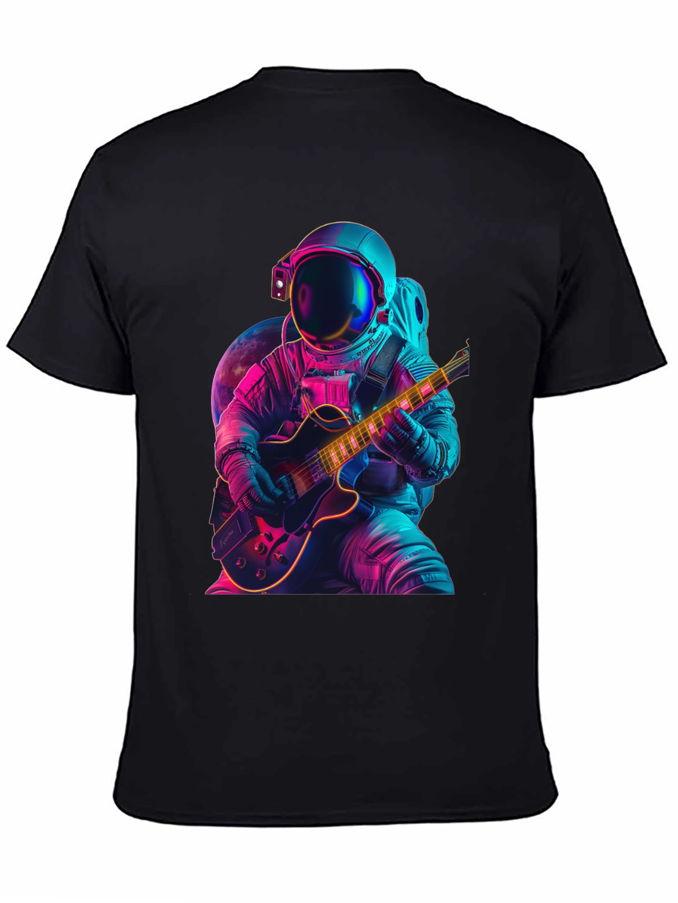 Astronaut Guitar Player T-Shirt - Space Rocker Tee