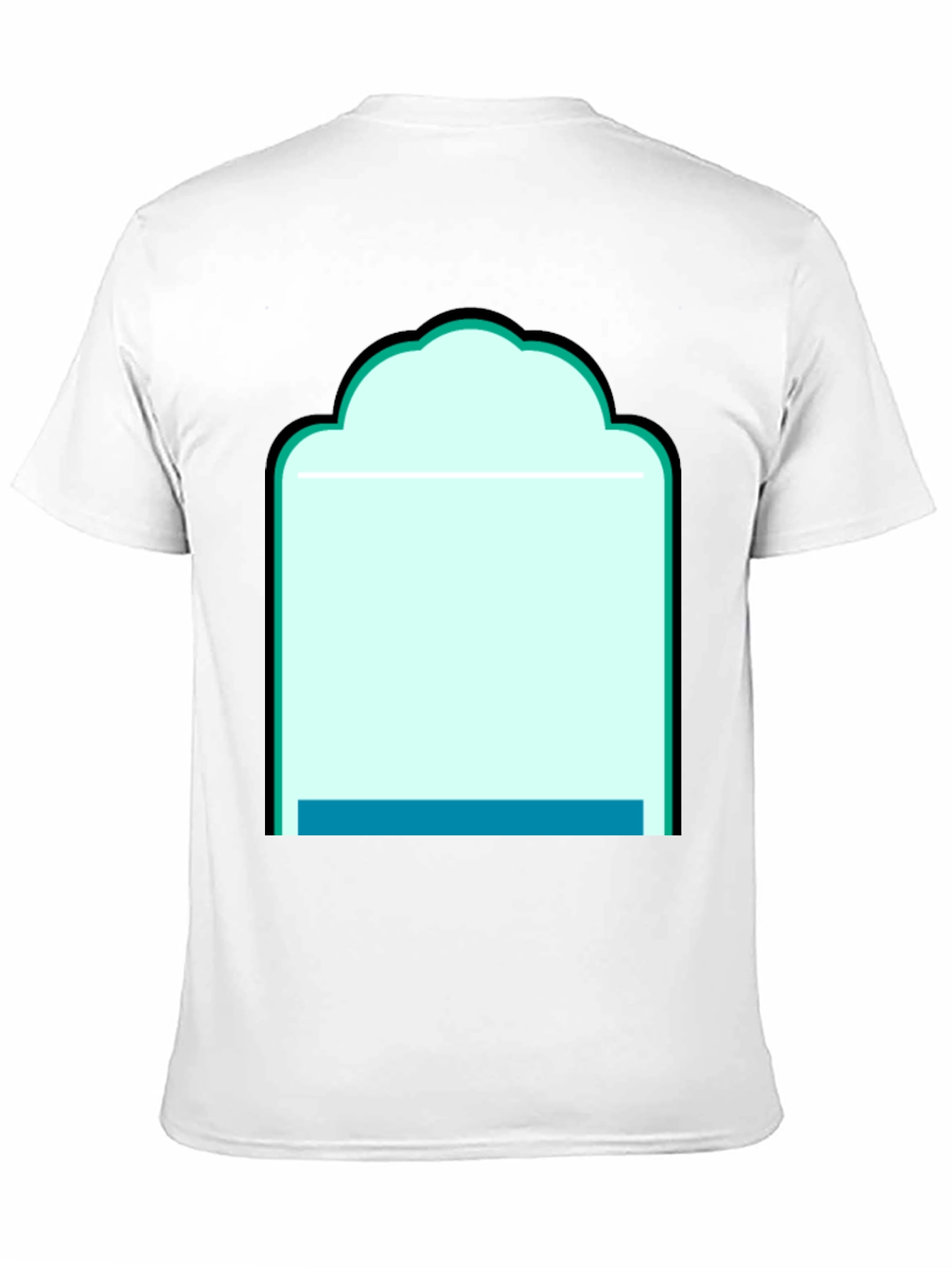 Graphic Tee - Abstract Teal Window Design
