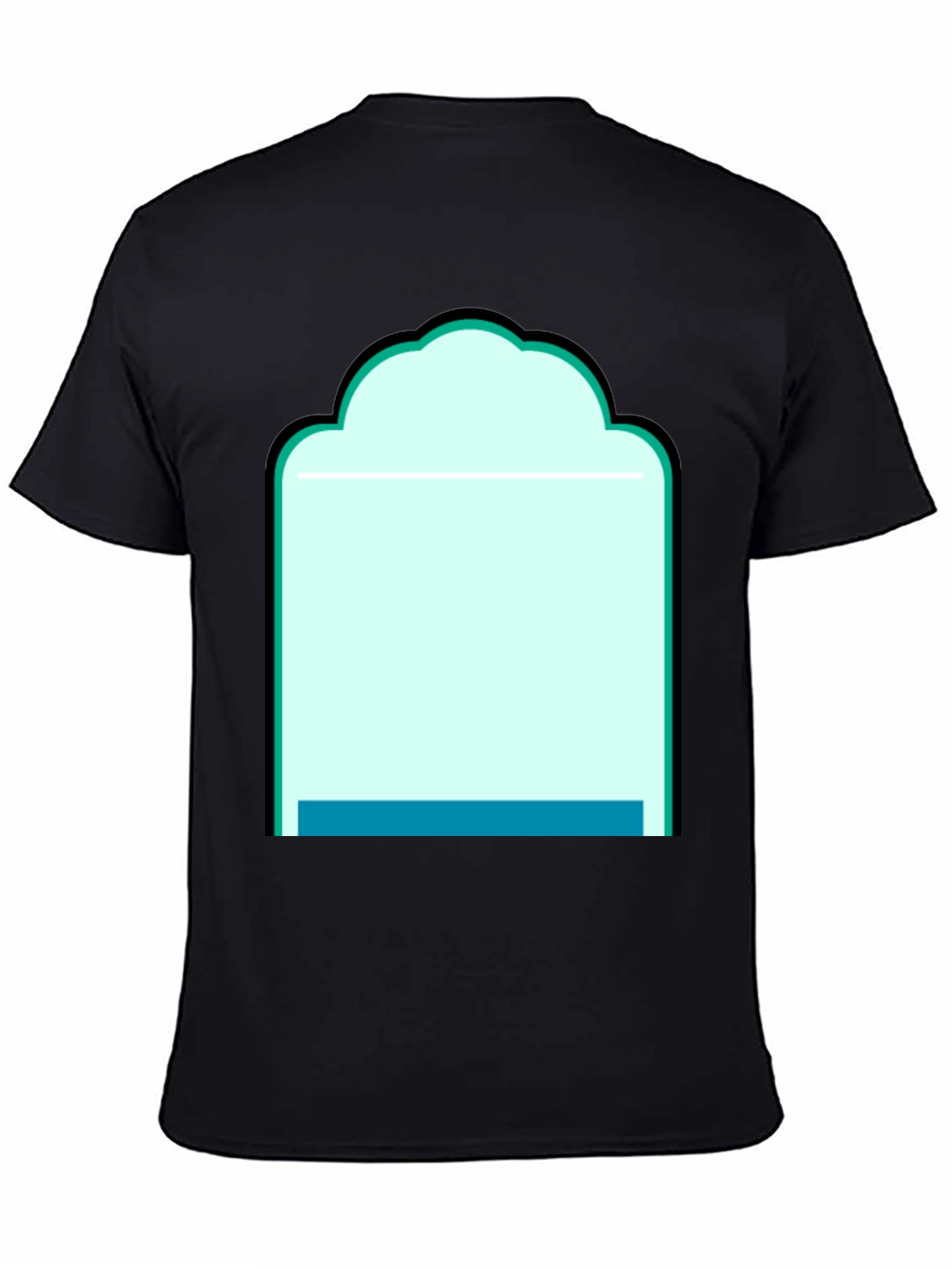 Graphic Tee - Abstract Teal Window Design