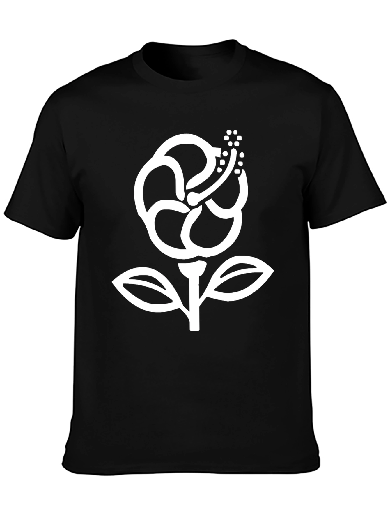 Hibiscus Graphic Tee - Modern Style