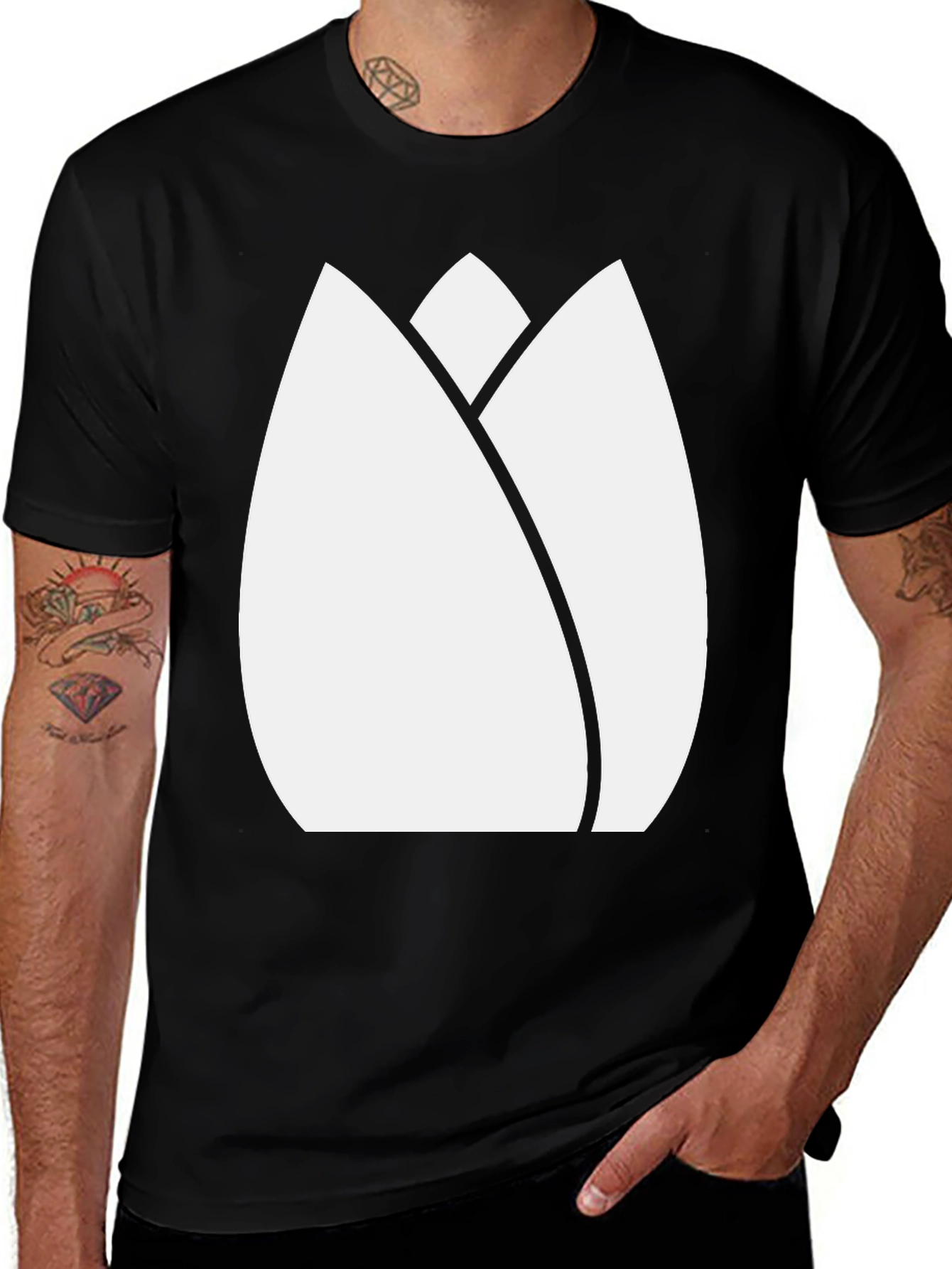 Tulip Graphic Tee - Modern Minimalist Design