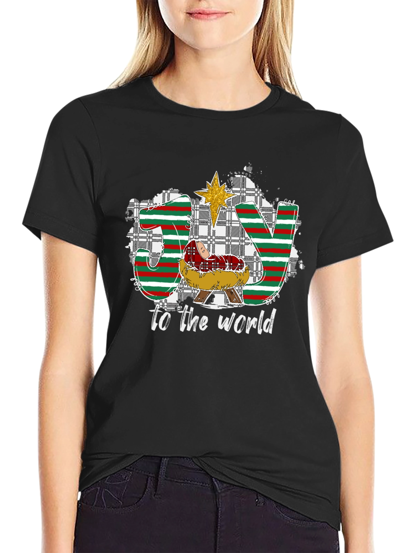Joy To The World Nativity Christmas T-Shirt