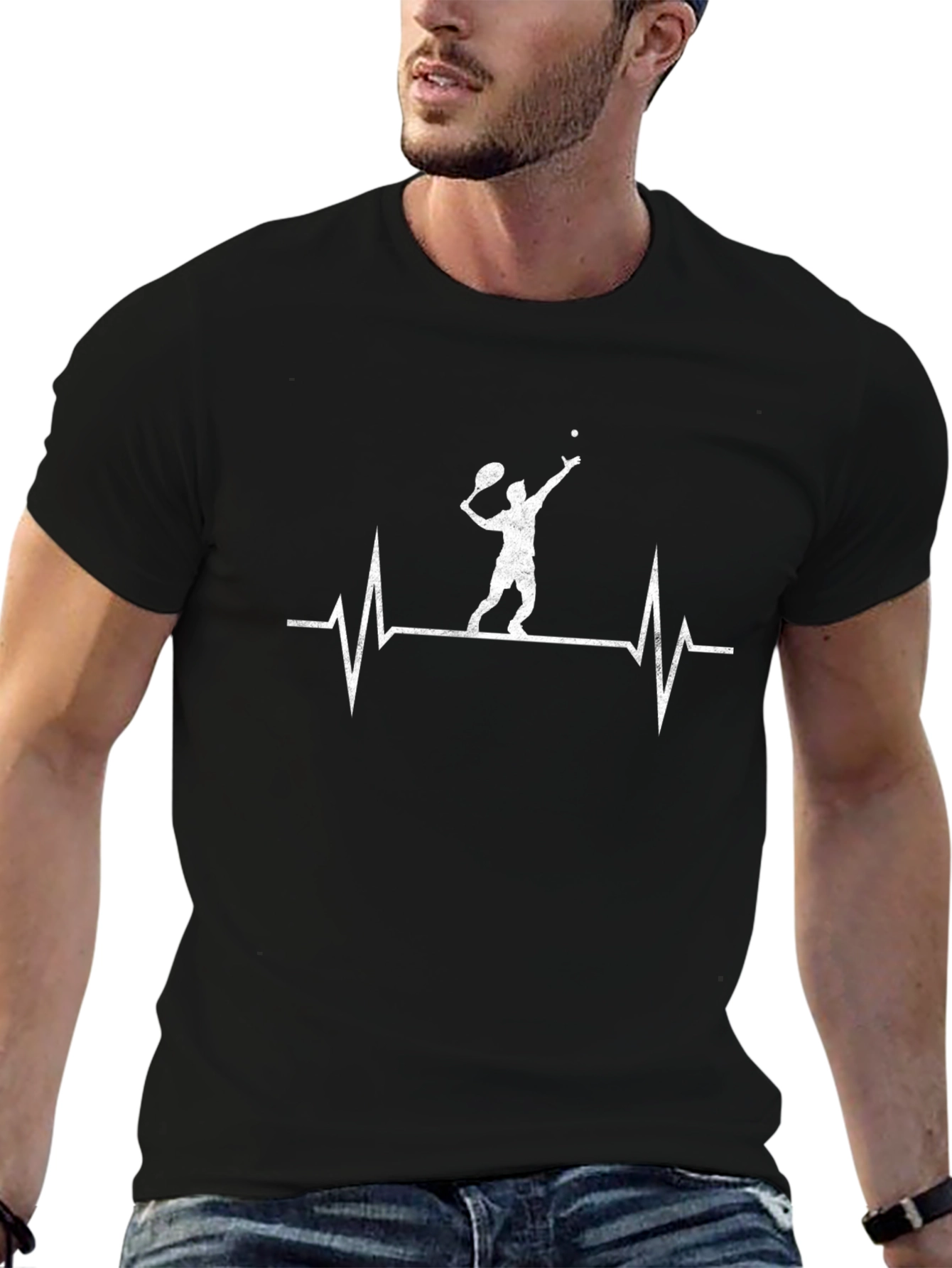 Tennis Heartbeat T-Shirt - Serve Up Style