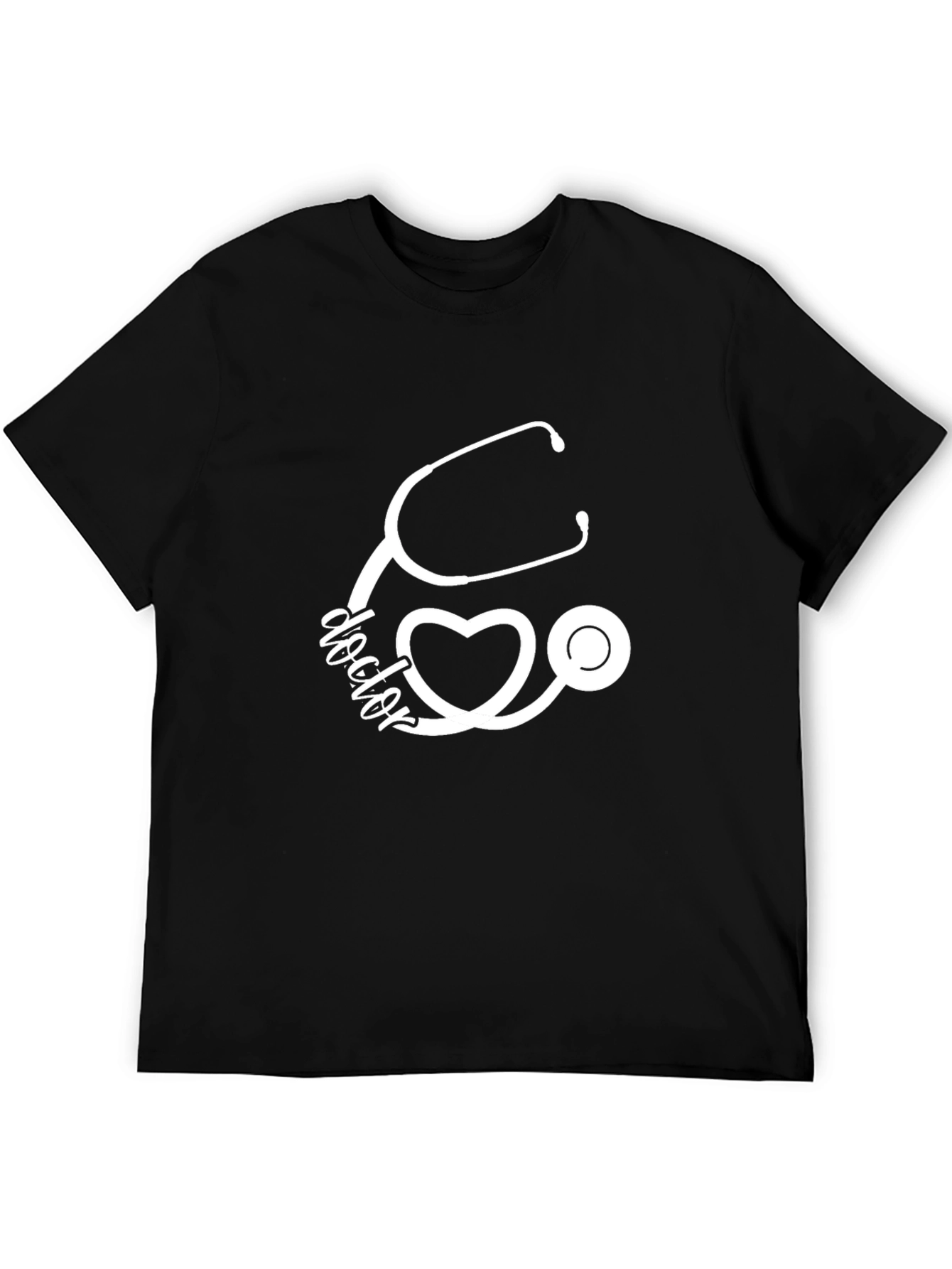 Doctor Stethoscope Heart Graphic Tee - Medical Apparel