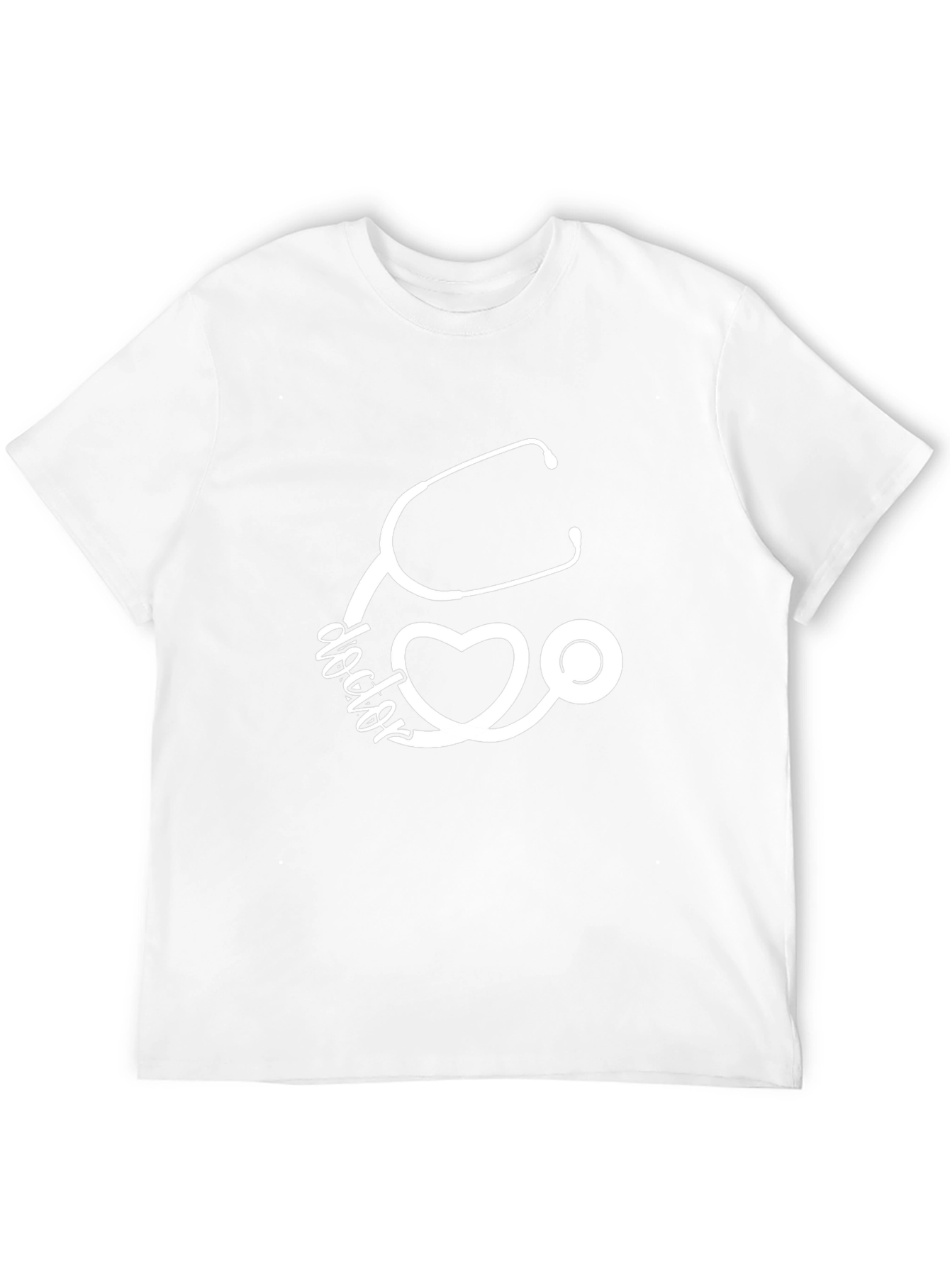 Doctor Stethoscope Heart Graphic Tee - Medical Apparel