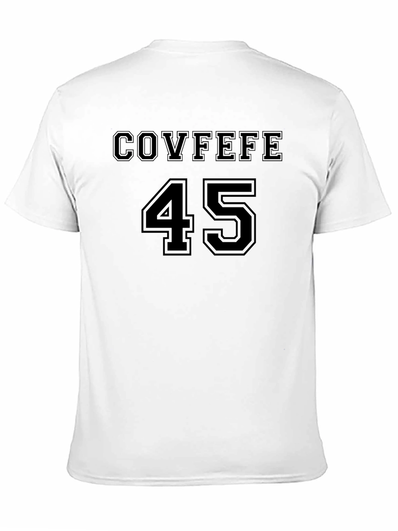 COVFEFE 45 Mens Black Graphic T-Shirt