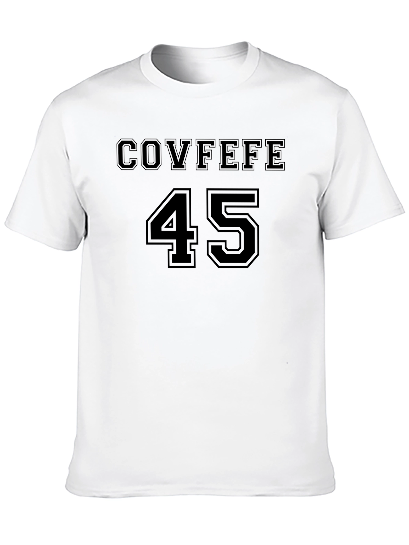 COVFEFE 45 Mens Black Graphic T-Shirt