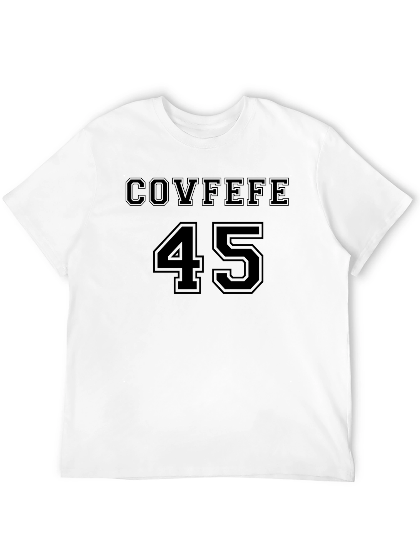 COVFEFE 45 Mens Black Graphic T-Shirt