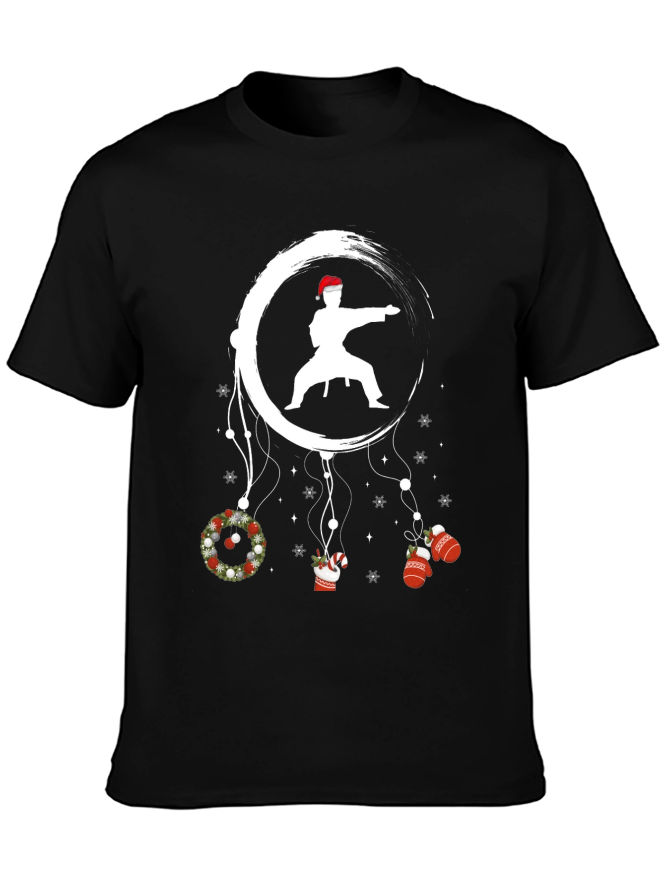 Christmas Karate Graphic Tee - Holiday Martial Arts Shirt