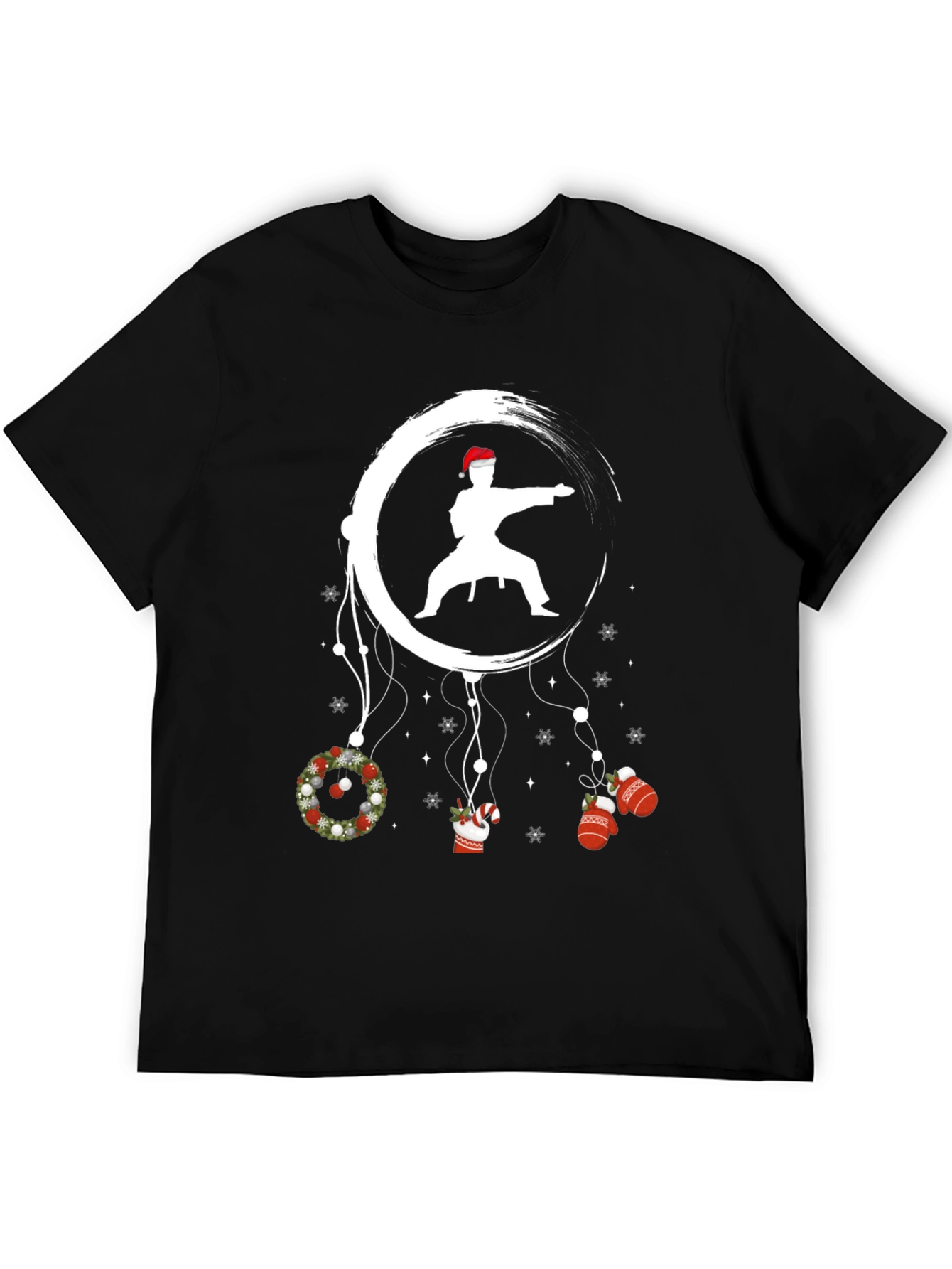 Christmas Karate Graphic Tee - Holiday Martial Arts Shirt