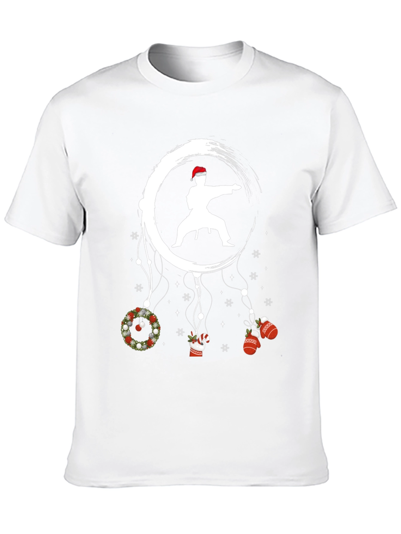 Christmas Karate Graphic Tee - Holiday Martial Arts Shirt