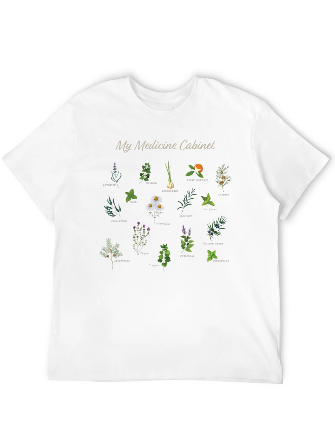 Herbal Medicine Cabinet Black Graphic T-Shirt