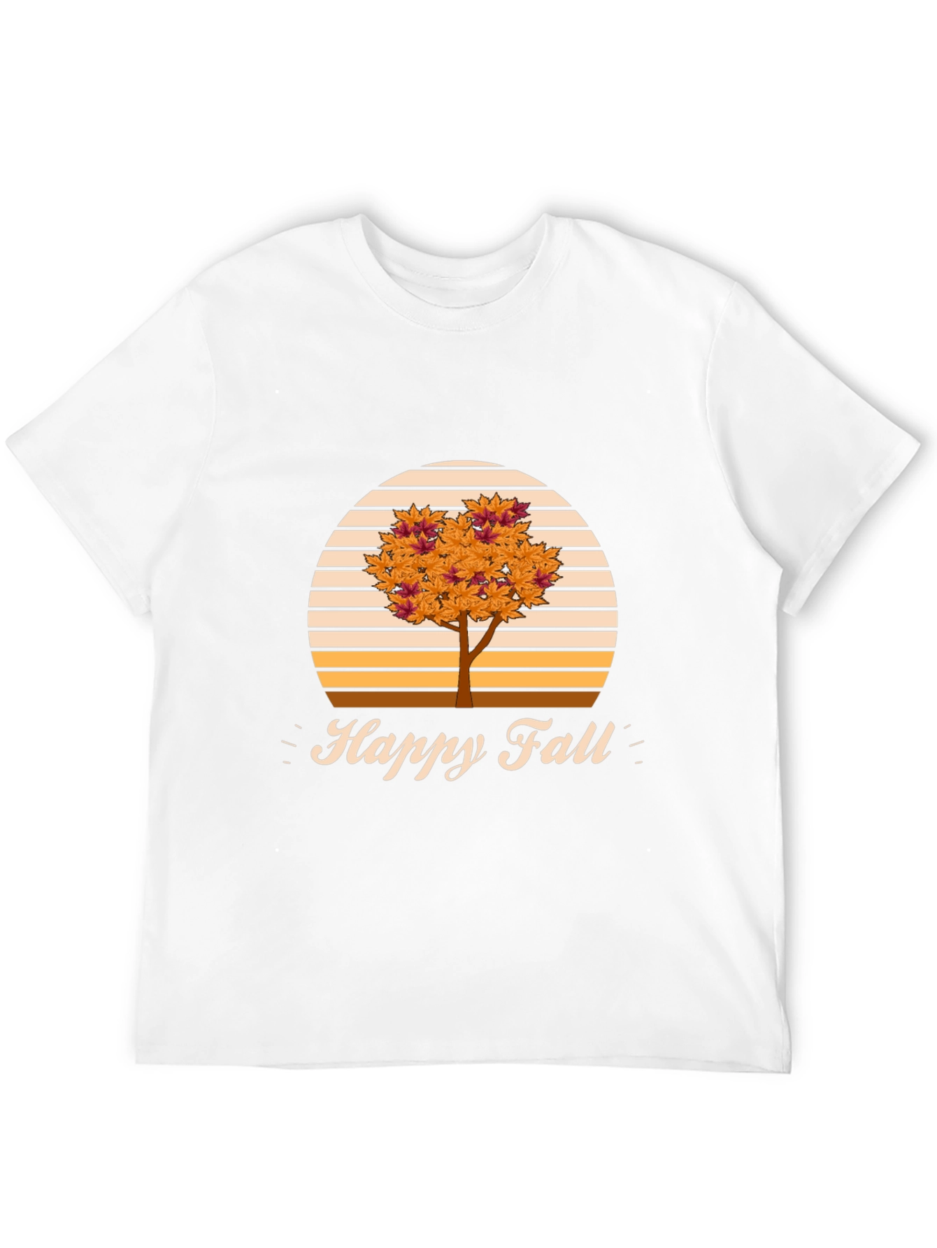 Happy Fall T-Shirt - Autumn Tree Design