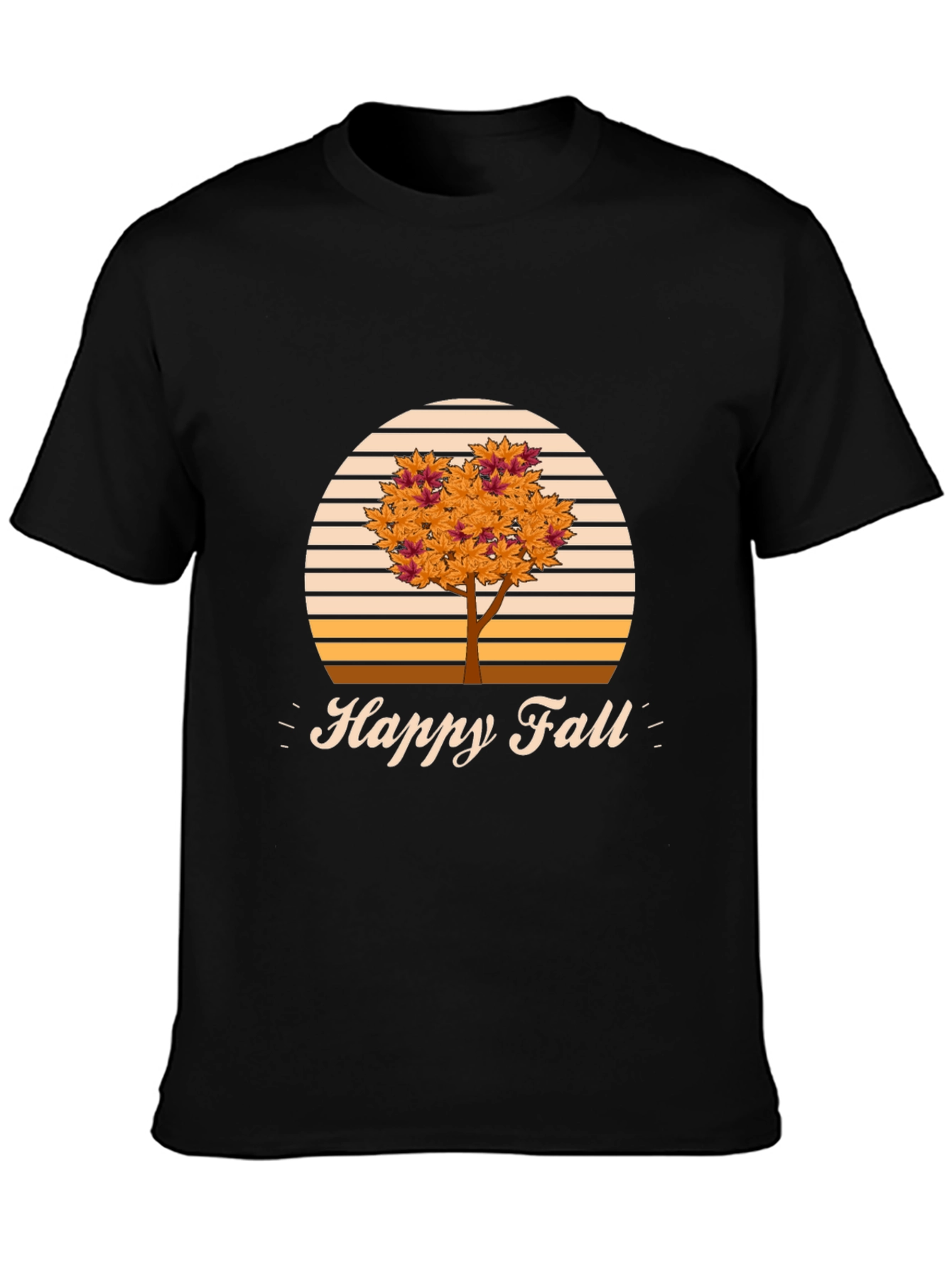 Happy Fall T-Shirt - Autumn Tree Design