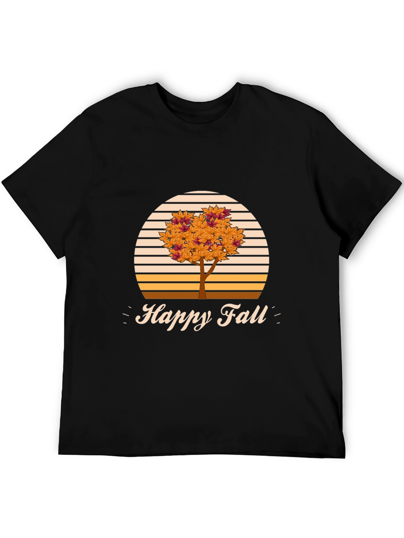 Happy Fall T-Shirt - Autumn Tree Design