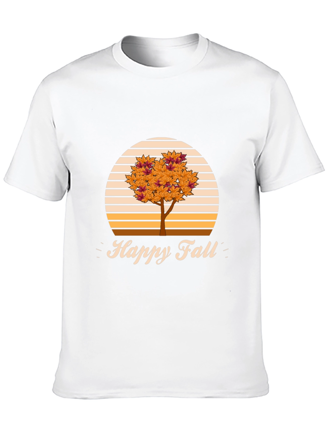 Happy Fall T-Shirt - Autumn Tree Design