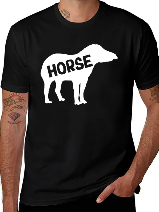 Horse Silhouette T-Shirt - Funny Animal Tee