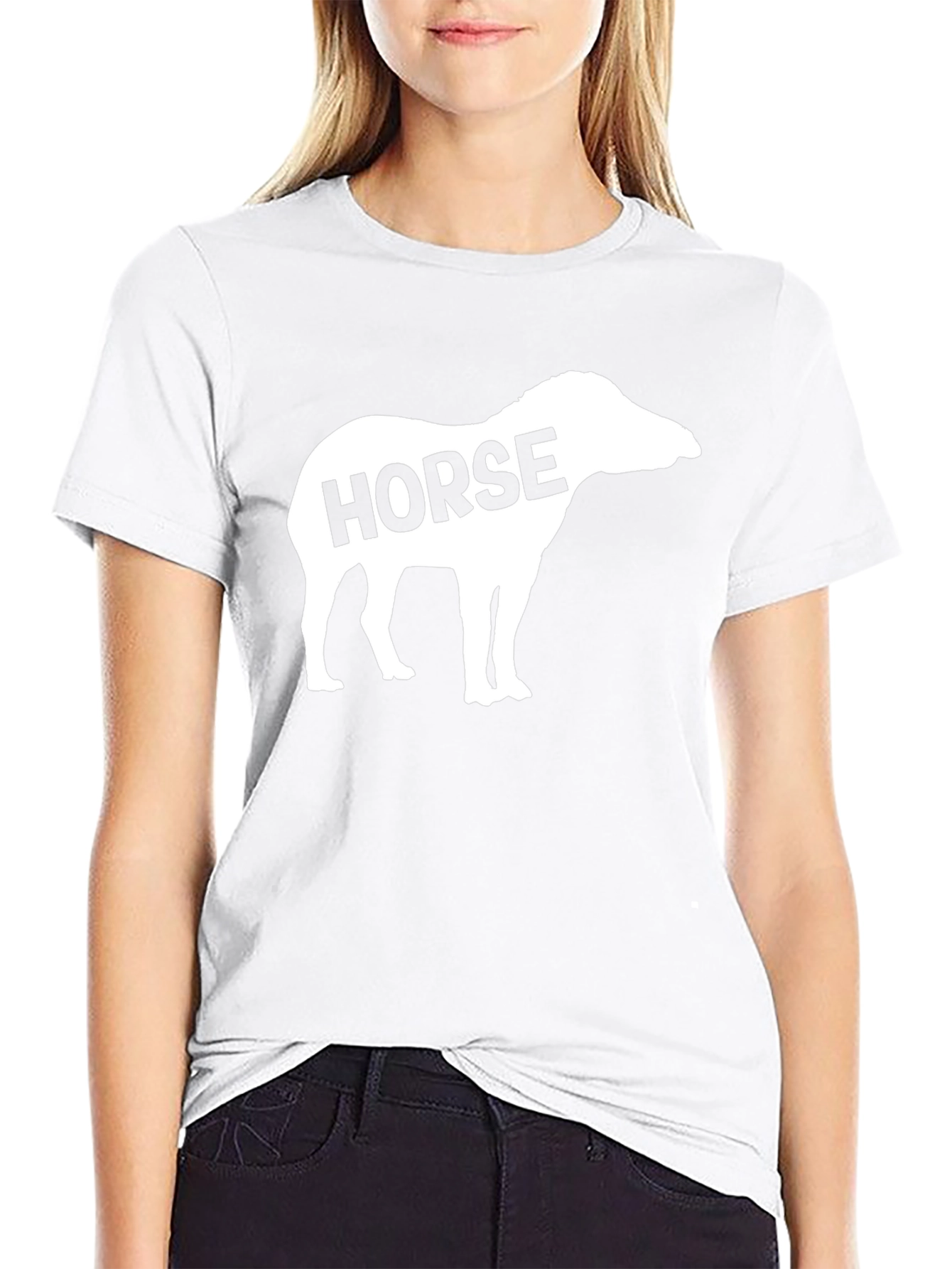 Horse Silhouette T-Shirt - Funny Animal Tee