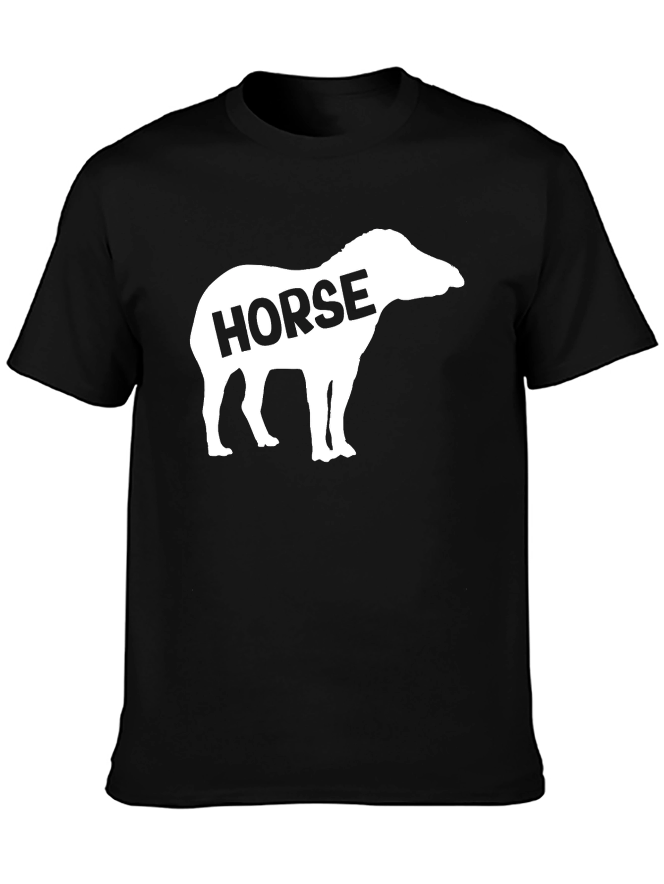 Horse Silhouette T-Shirt - Funny Animal Tee