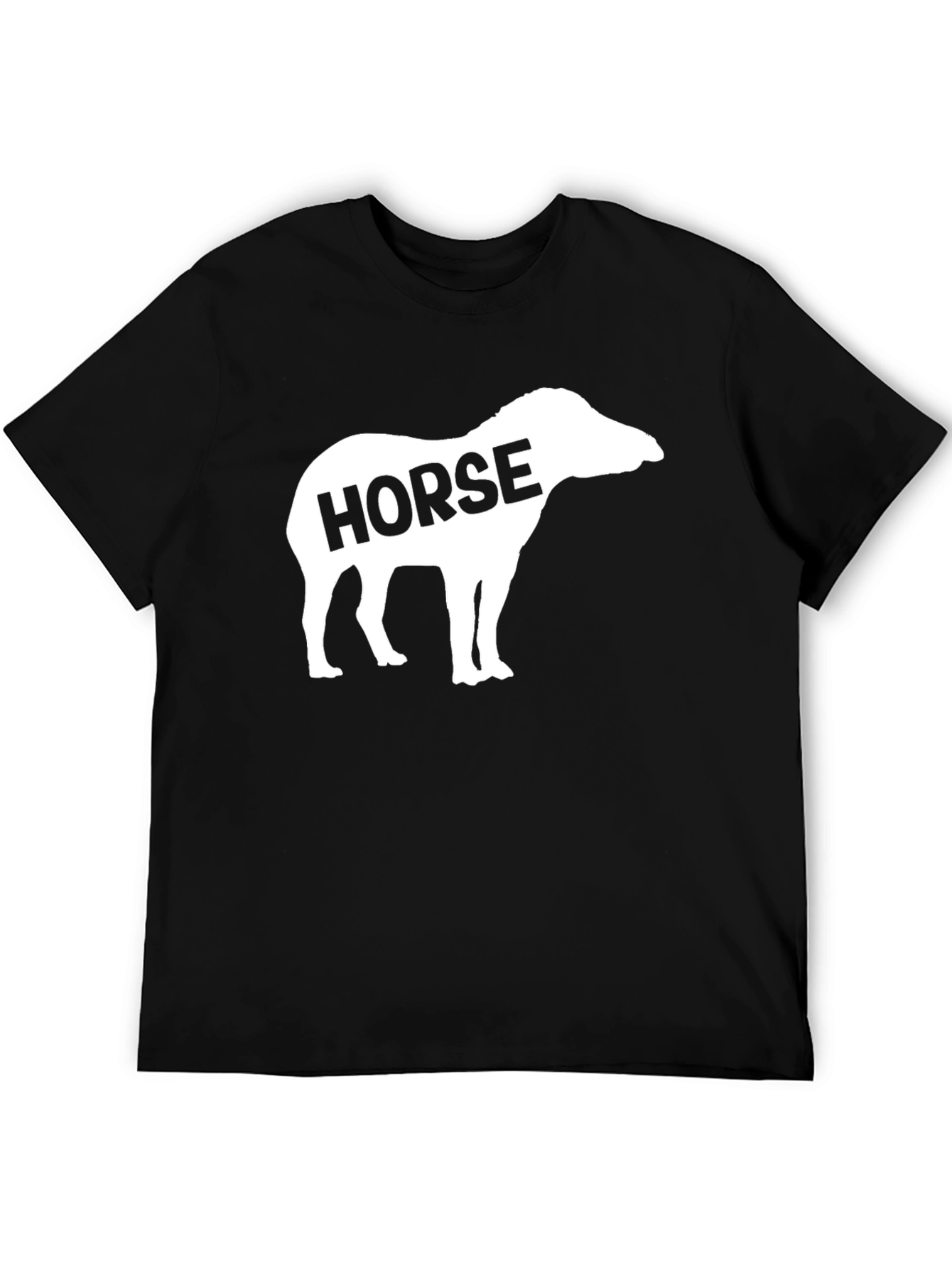 Horse Silhouette T-Shirt - Funny Animal Tee