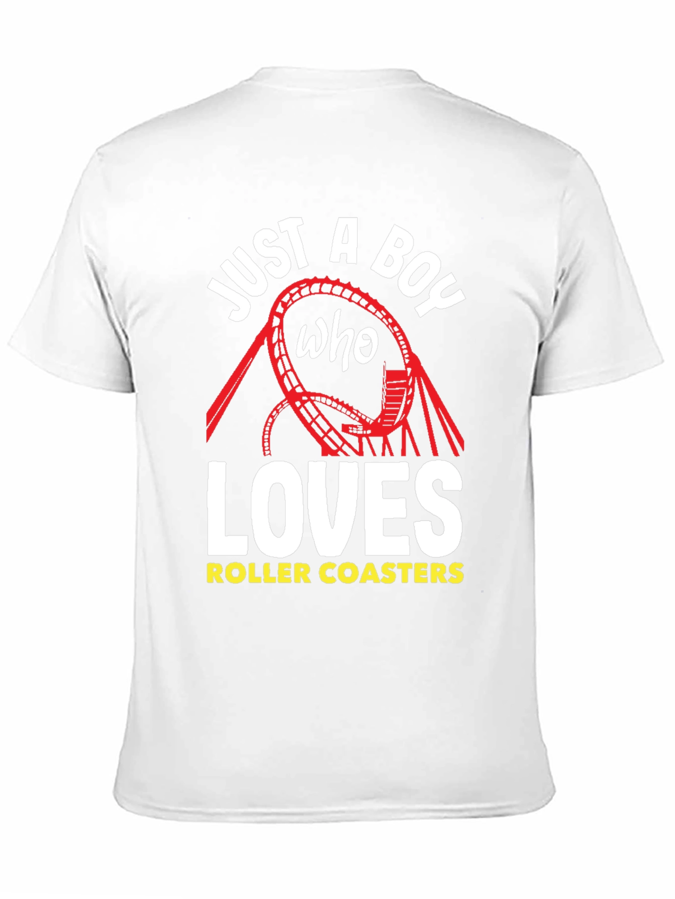 Just a Boy Who Loves Roller Coasters Graphic Tee
