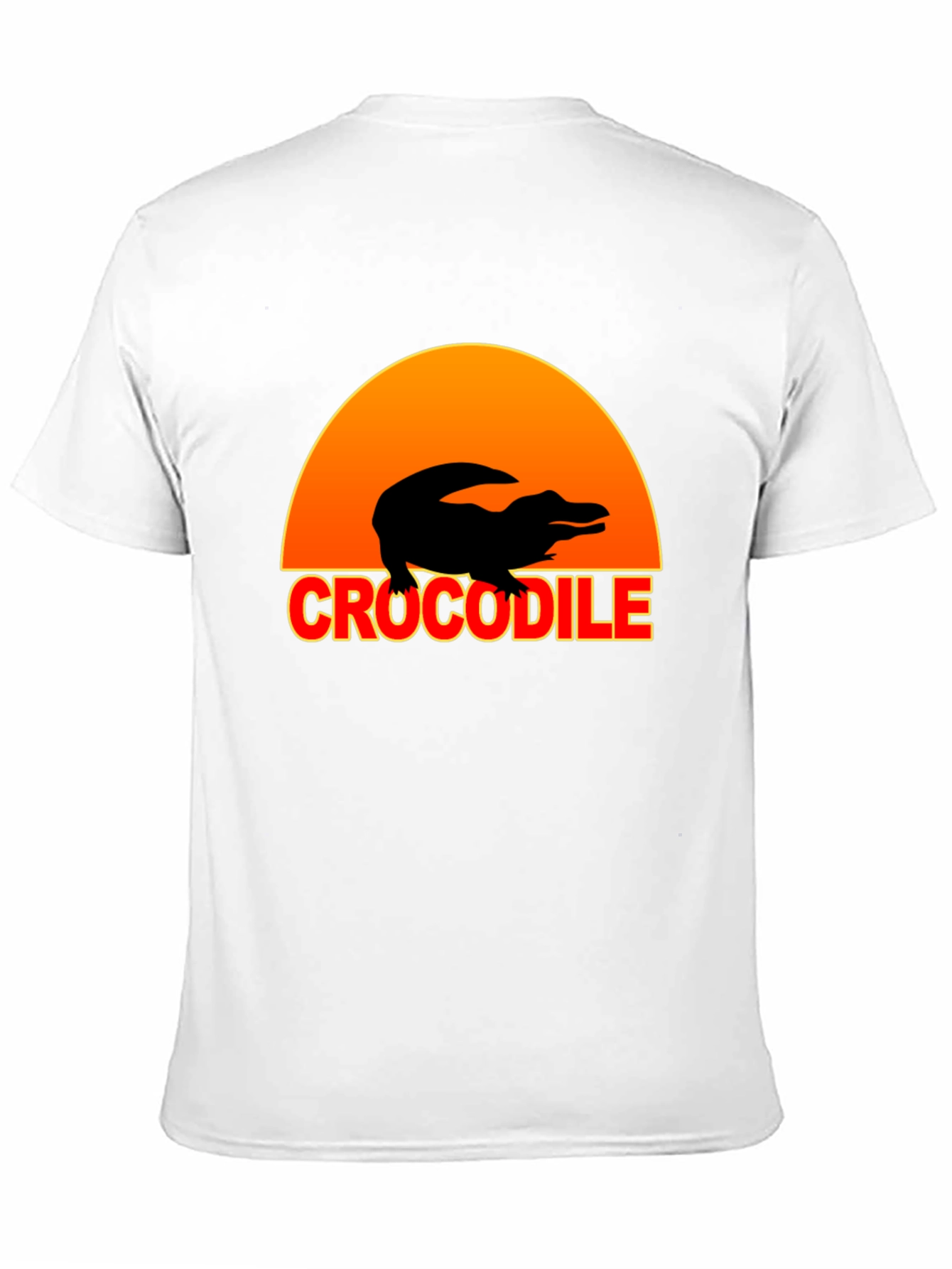 Crocodile Sunset Graphic Tee - Black